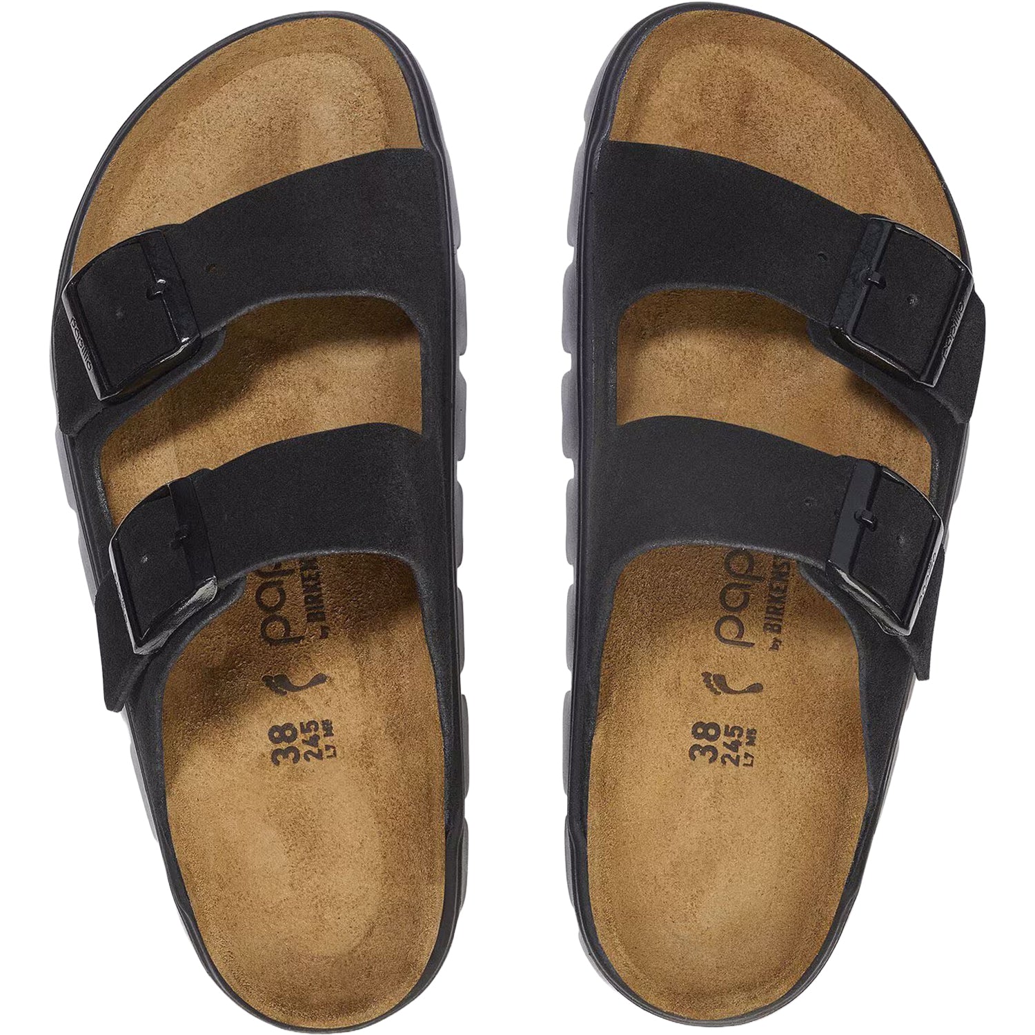 Womens Birkenstock Women's Birkenstock Arizona Chunky Black Suede Black Suede