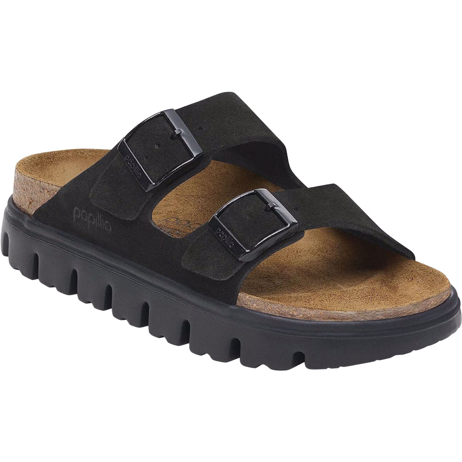 Womens Birkenstock Women's Birkenstock Arizona Chunky Black Suede Black Suede