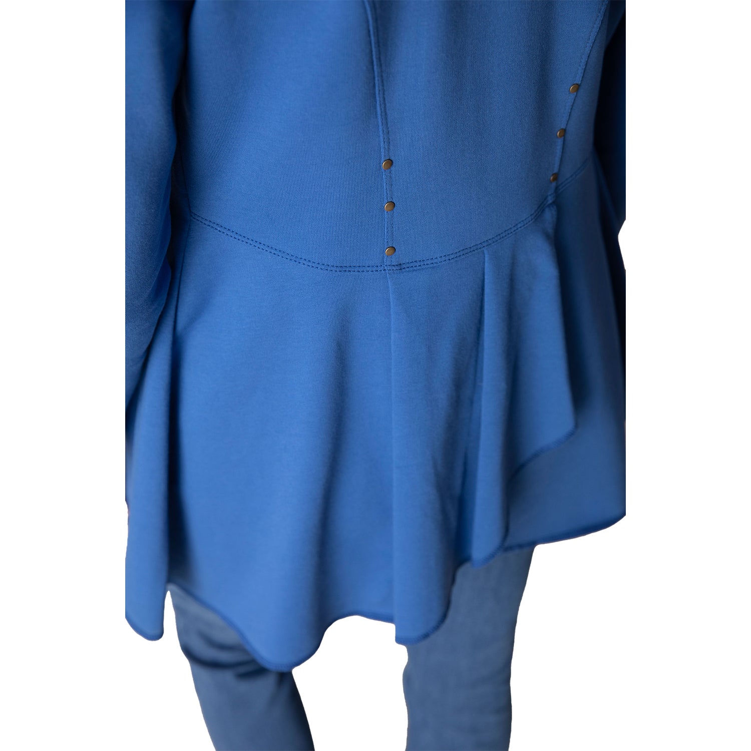 Womens Habitat Women's Habitat French Terry Drape Front Jacket Blue Blue
