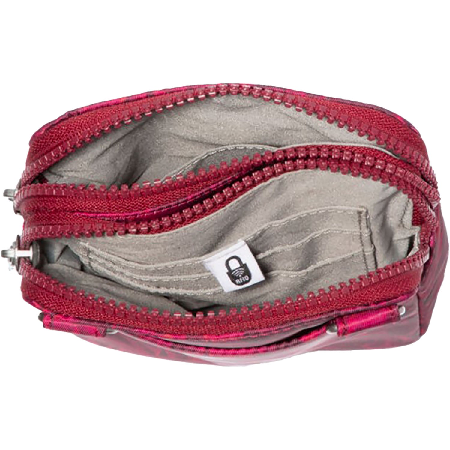 Womens Baggallini Modern Take Two RFID Crossbody Red Divine Rose Red Divine Rose
