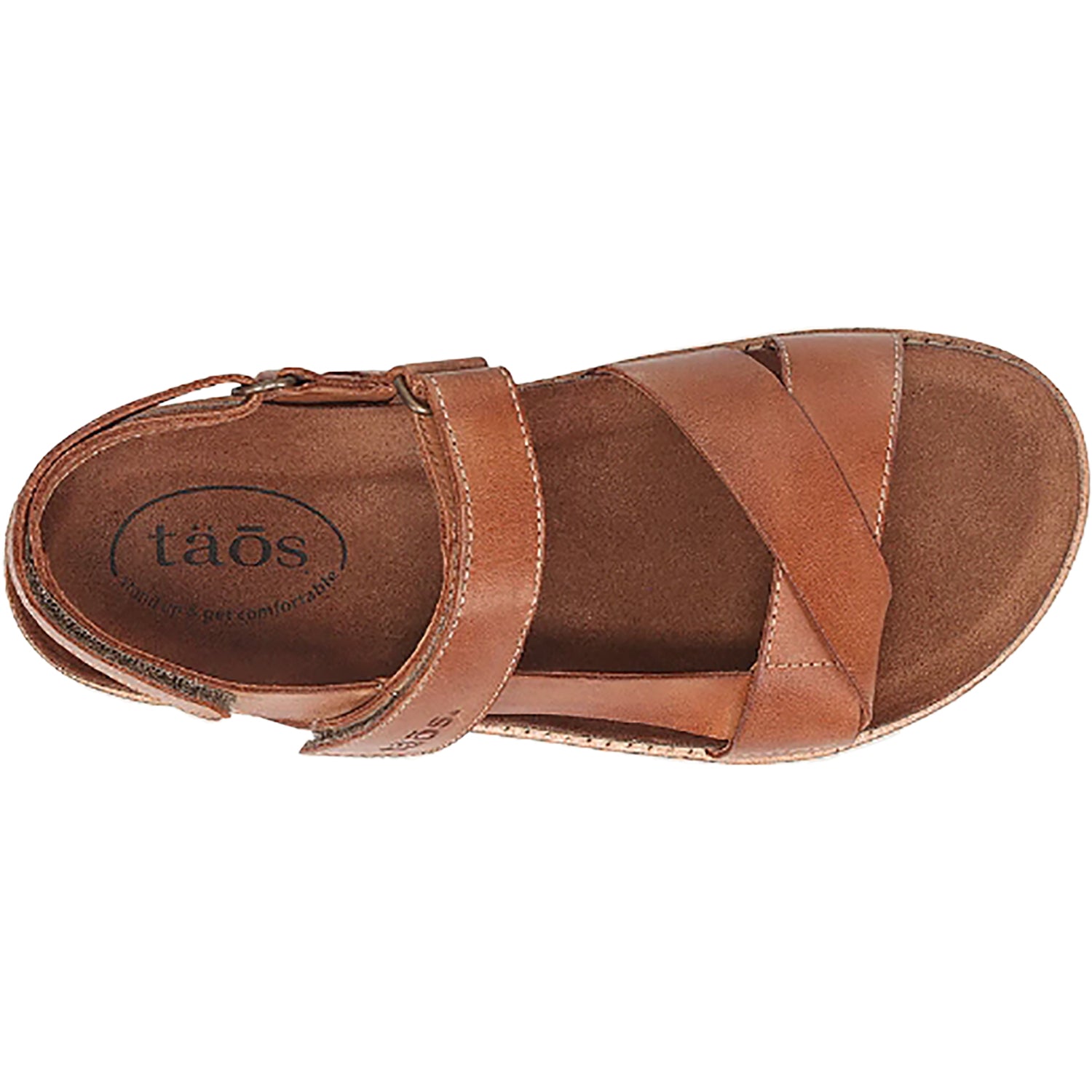 Womens Taos Women's Taos Sideways Caramel Leather Caramel Leather