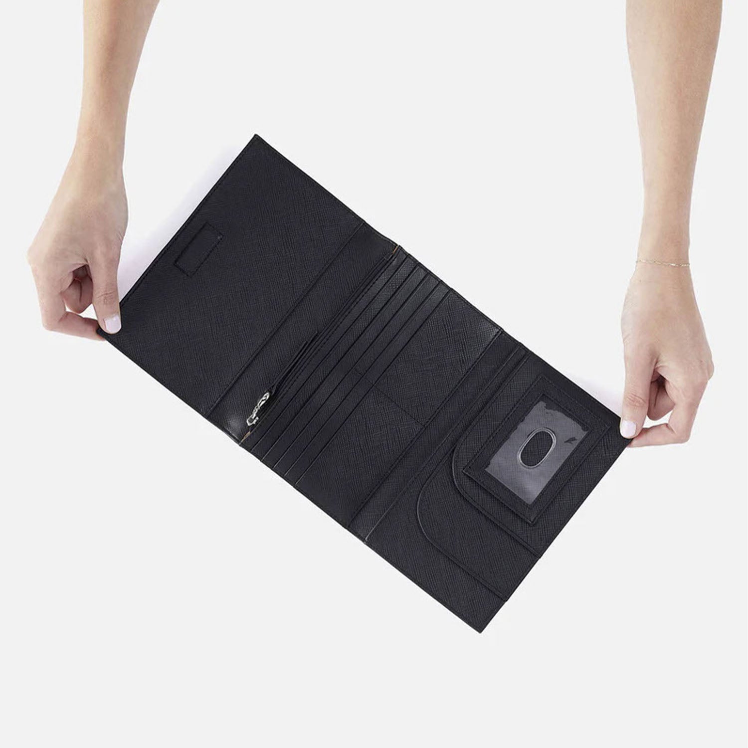 Womens Hobo Hobo International Essential Wallet Crossbody Black Leather Black Leather