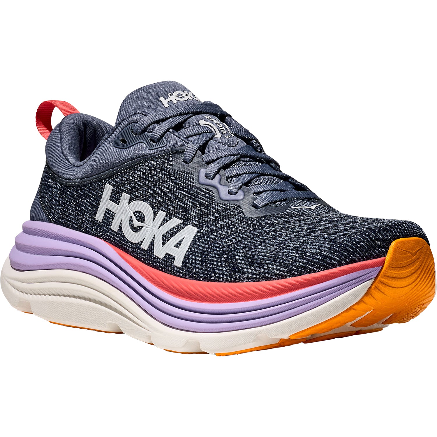 Womens Hoka one one Women's HOKA Gaviota 5 Anchor/Grapefruit Anchor/Grapefruit