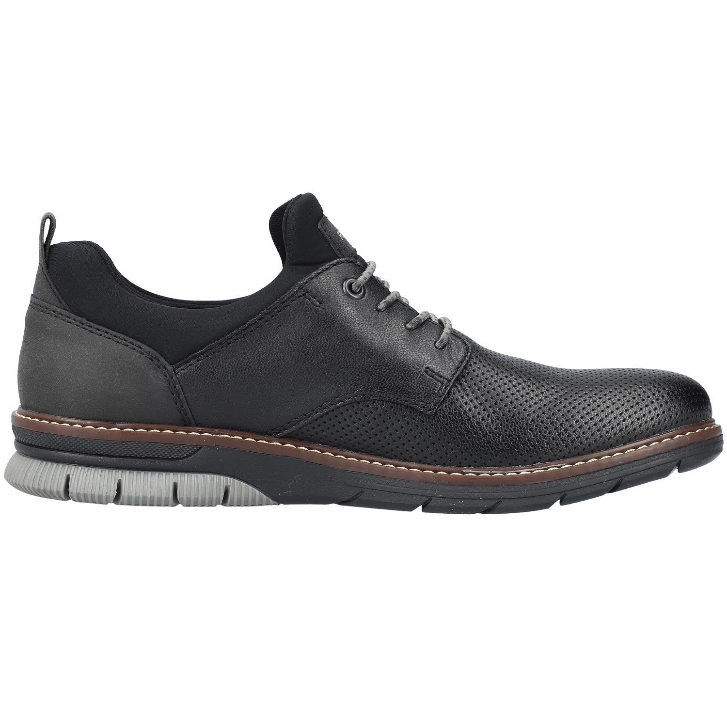 Mens Rieker Men's Rieker 14450-00 Dustin 50 Black Synthetic Black Synthetic