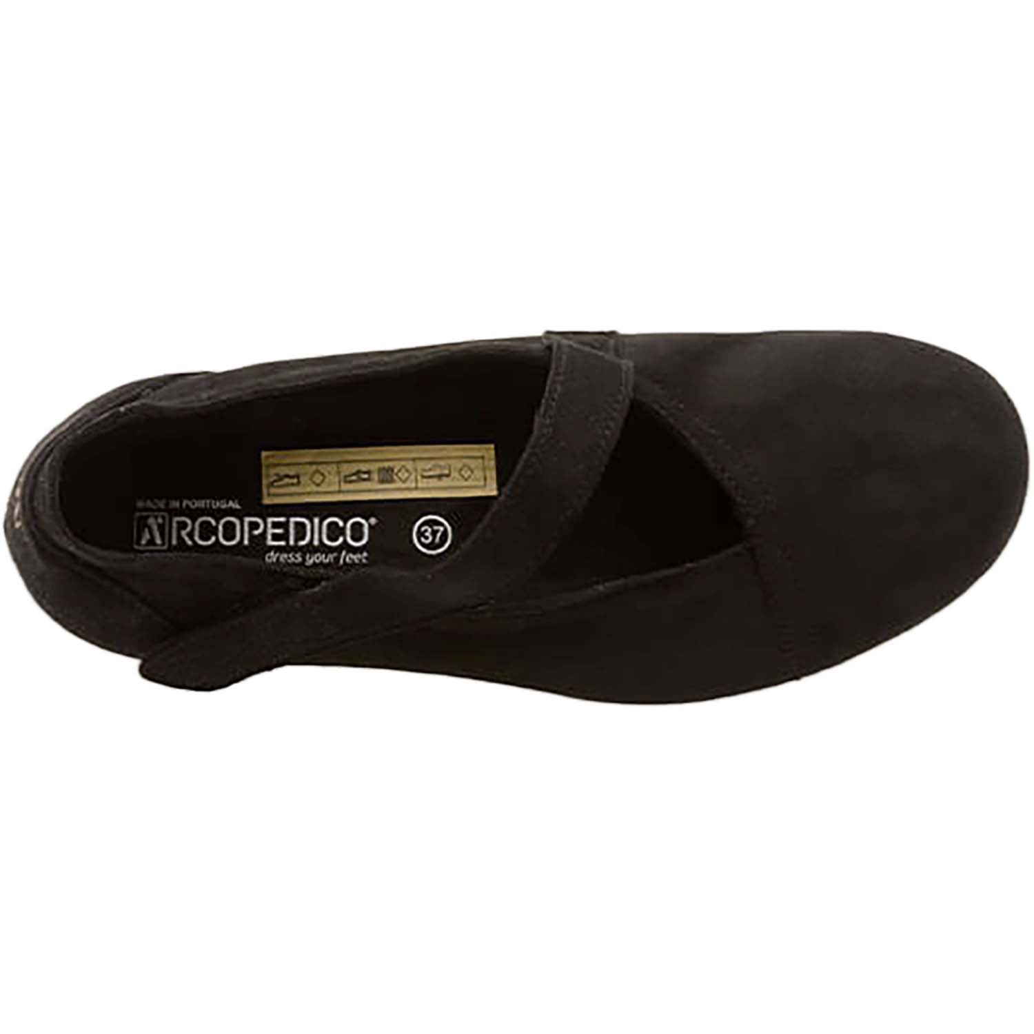 Womens Arcopedico Women's Arcopedico Arches Black Lytech Synthetic Black Lytech Synthetic