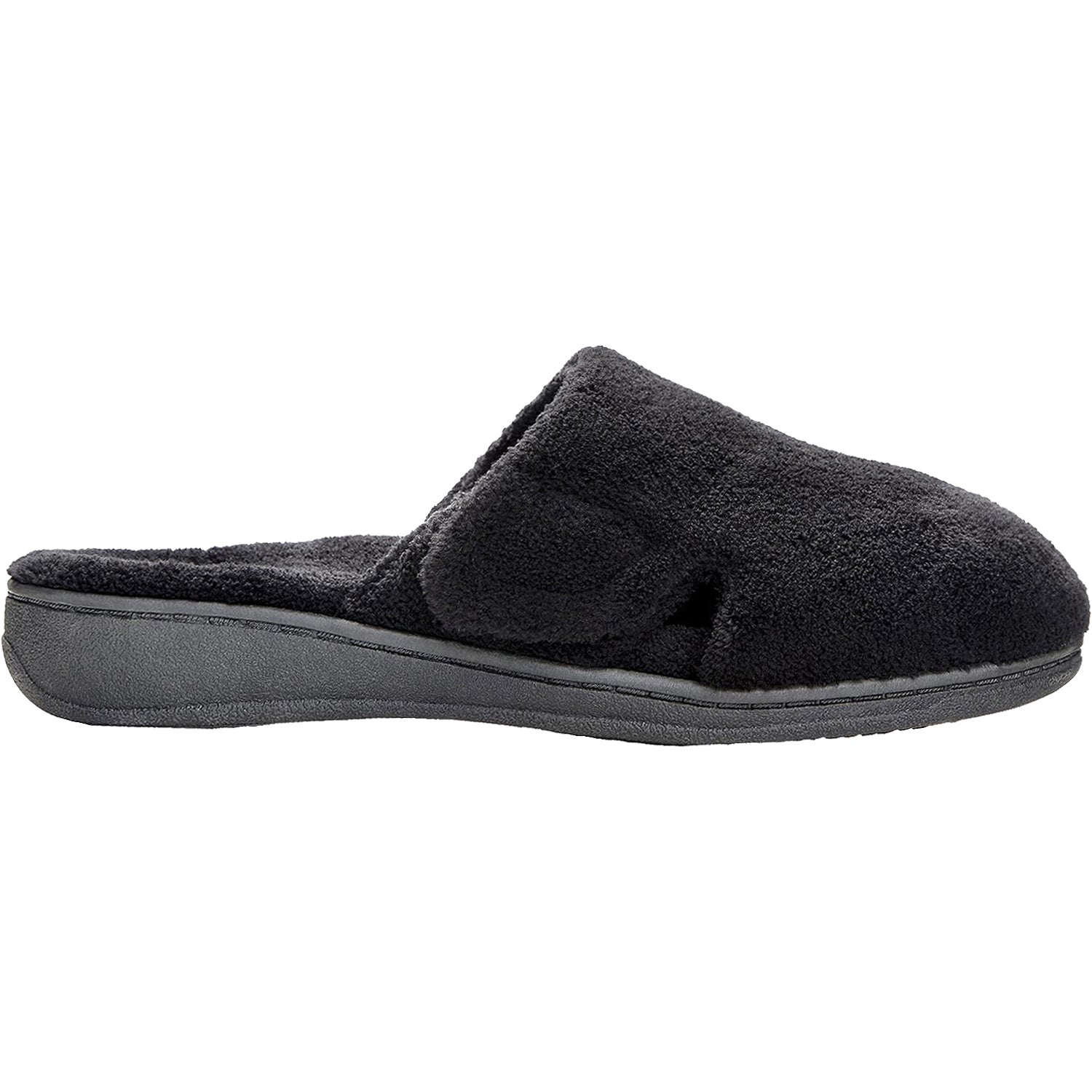 Womens Vionic Women's Vionic Gemma Slippers Black Terrycloth Black Terrycloth