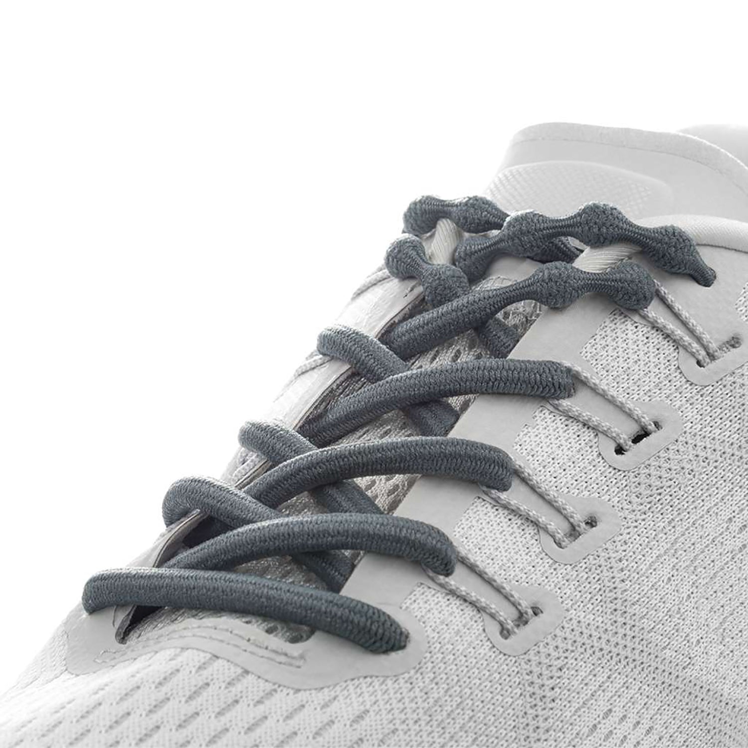 Unisex Caterpy Unisex Caterpy Air Lifestyle Elastic No Tie Shoelaces Gunmetal Grey Gunmetal Grey
