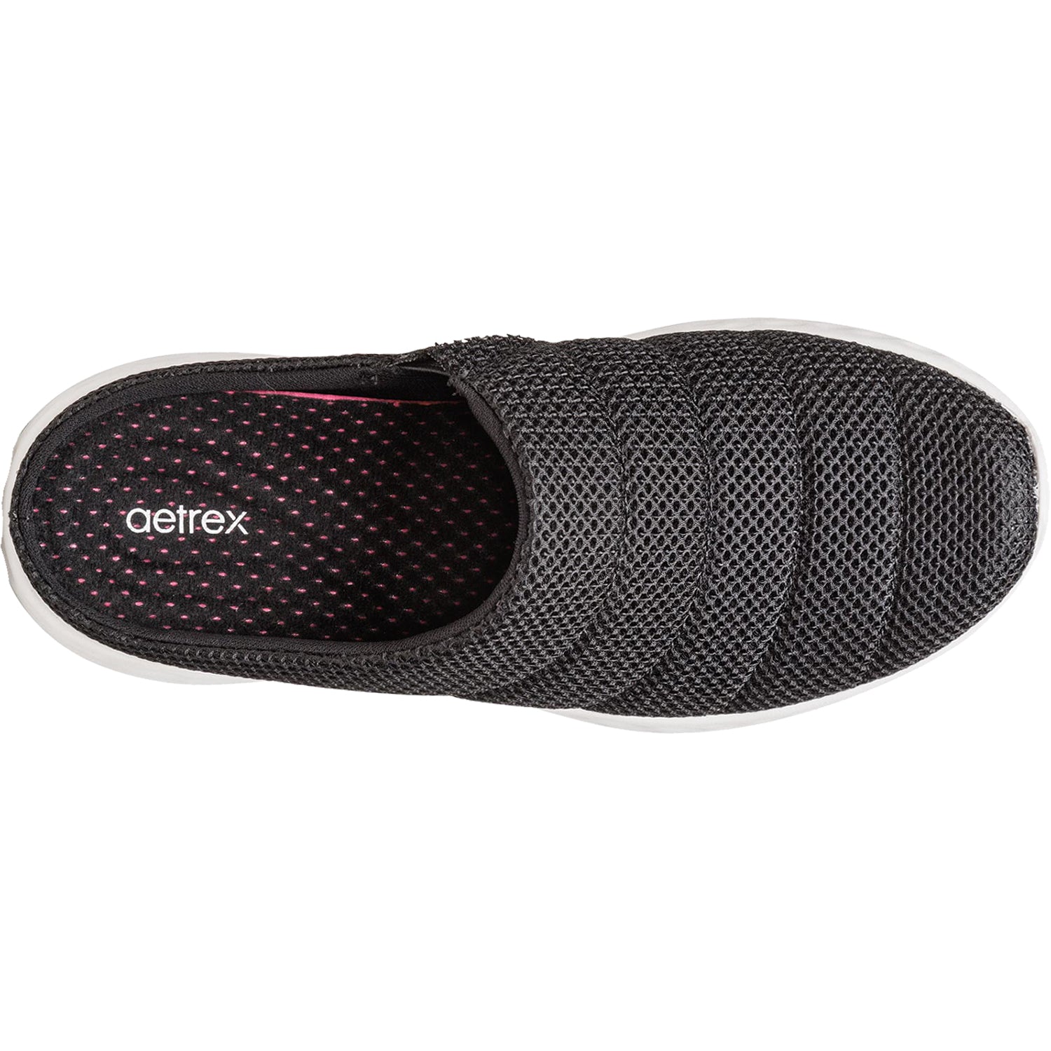Womens Aetrex Women's Aetrex Harley Black Mesh Black Mesh
