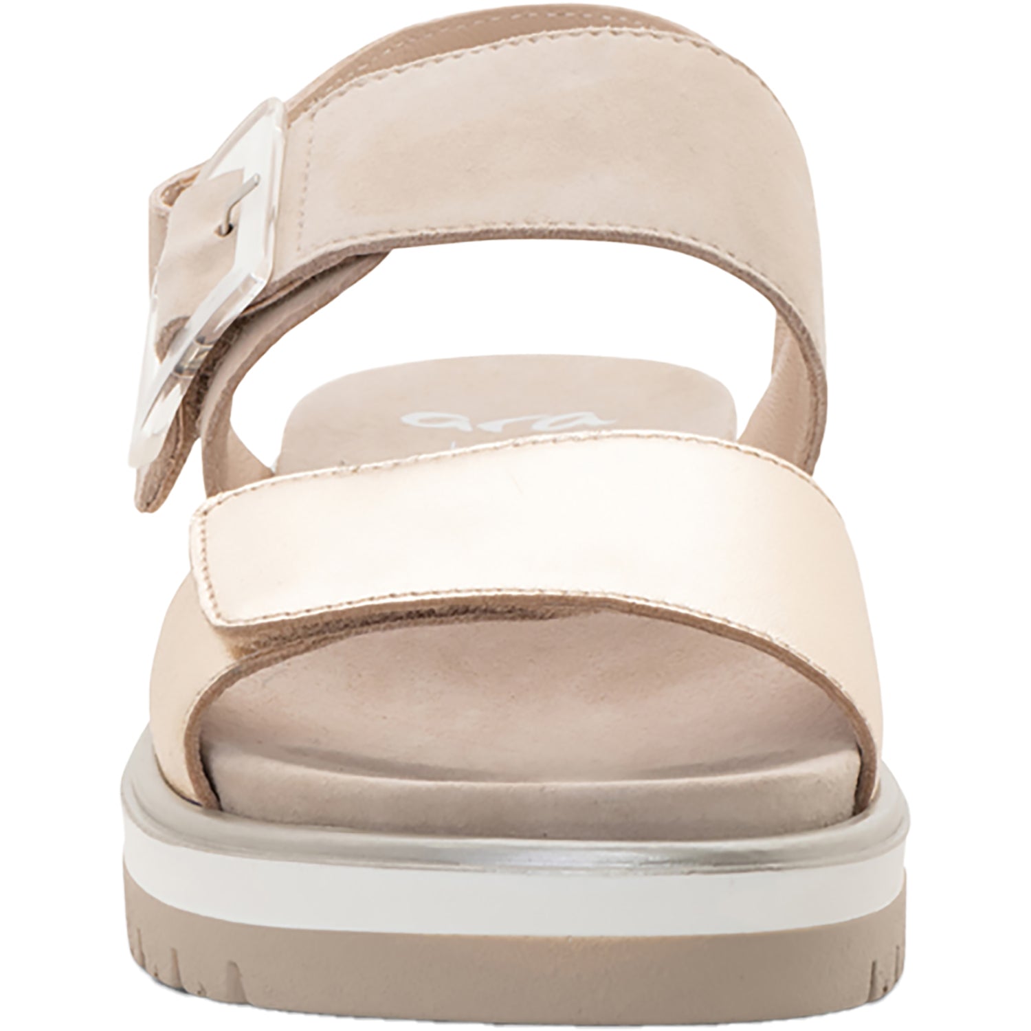 Womens Ara shoes Women's Ara Marbella Sand Metallic Leather Sand Metallic Leather