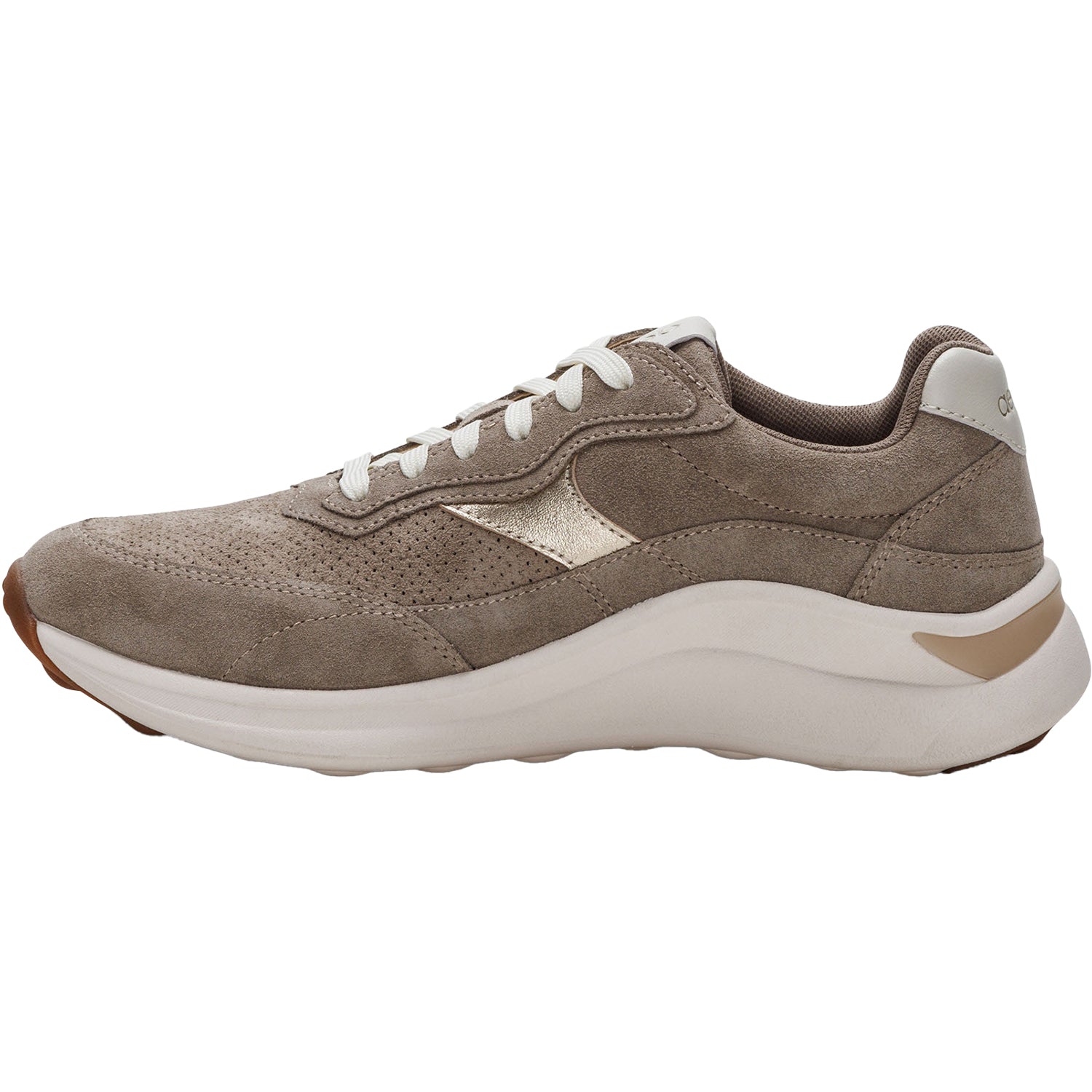 Womens Aetrex Women's Aetrex Emily Taupe Suede Taupe Suede