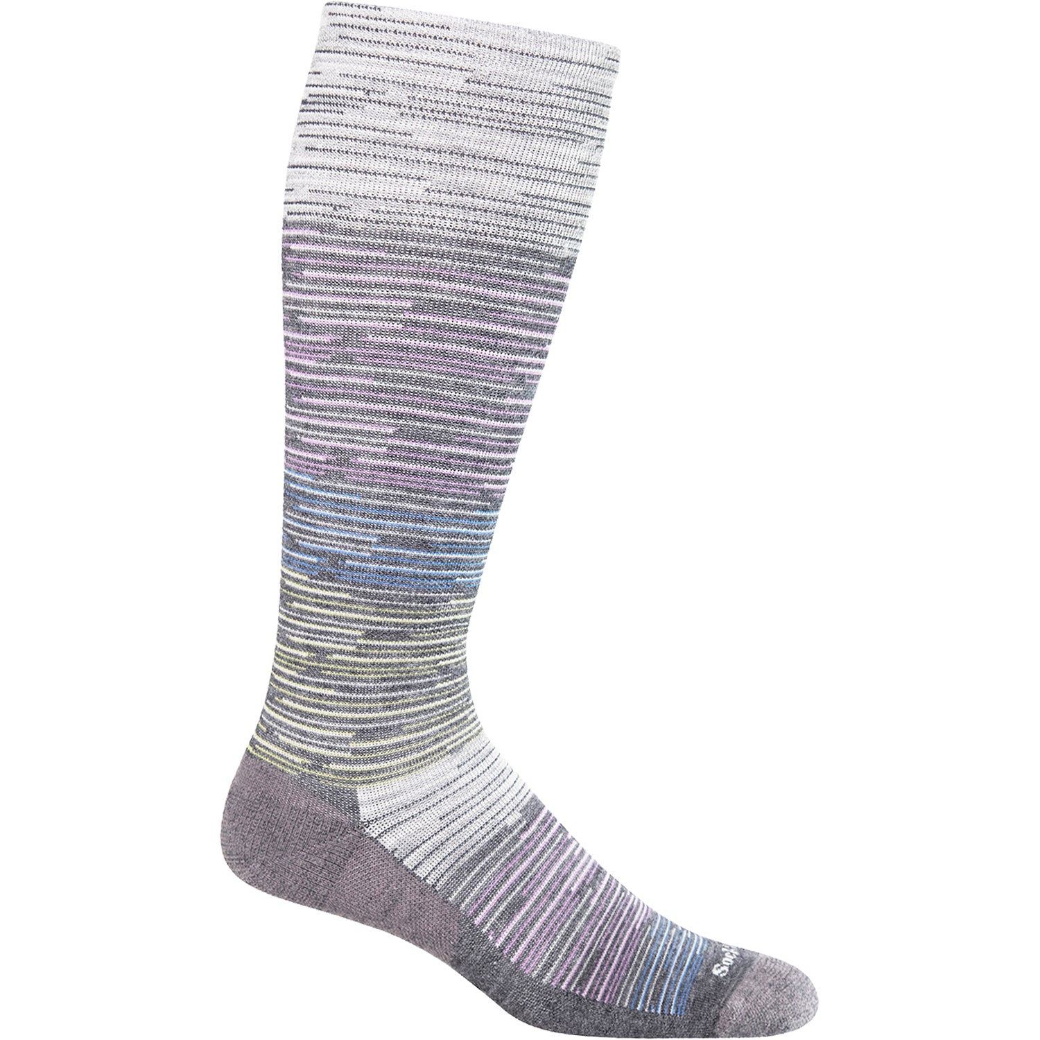 Womens Sockwell Women's Sockwell Good Vibes Knee High Socks 15-20 mmHg Charcoal Charcoal