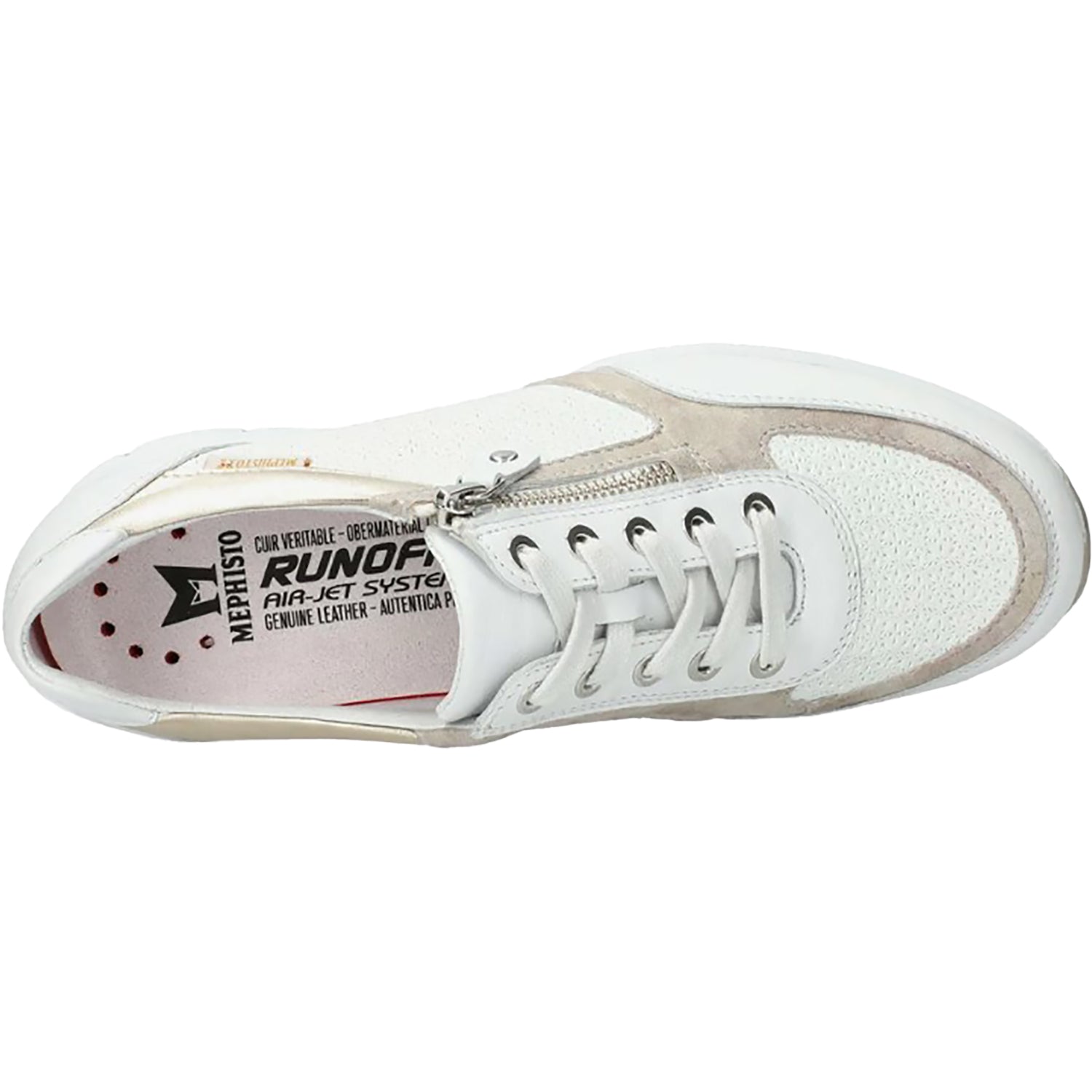 Womens Mephisto Women's Mephisto Ylona White Multi Leather White Multi Leather