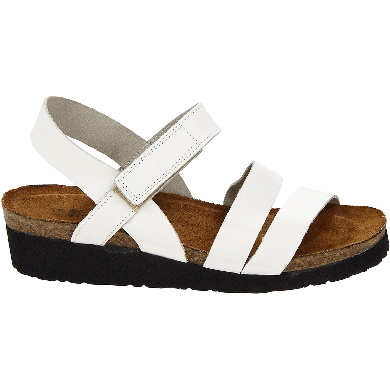 Womens Naot Women's Naot Kayla White Leather White Leather