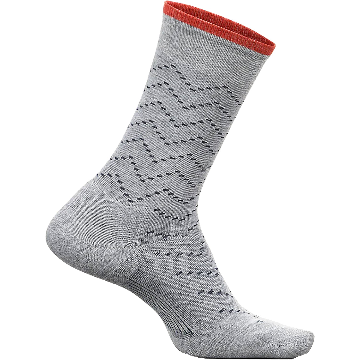 Womens Feetures Women's Feetures Everyday Cushion Crew Socks Zig Zag Light Grey Zig Zag Light Grey