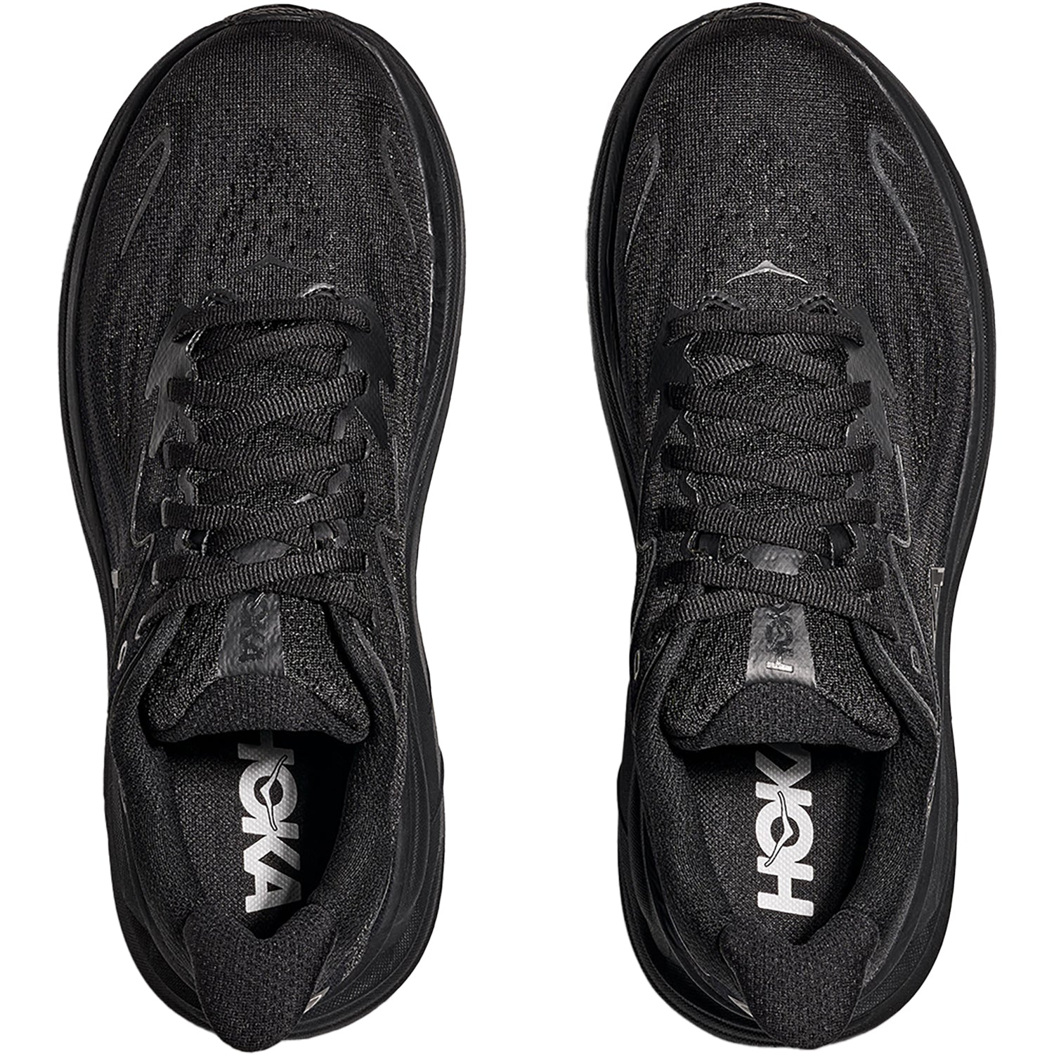 Womens Hoka one one Women's Hoka Clifton 10 Black/Black Black/Black