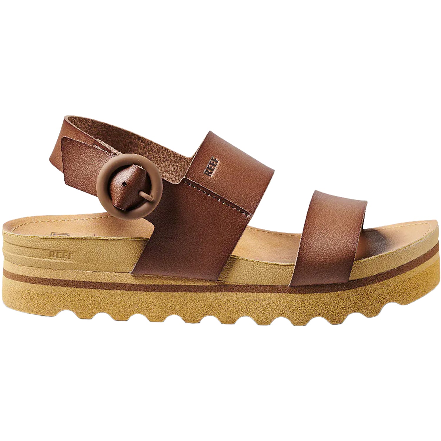 Womens Reef Women's Reef Vista Hi Buckle Espresso Synthetic Espresso Synthetic