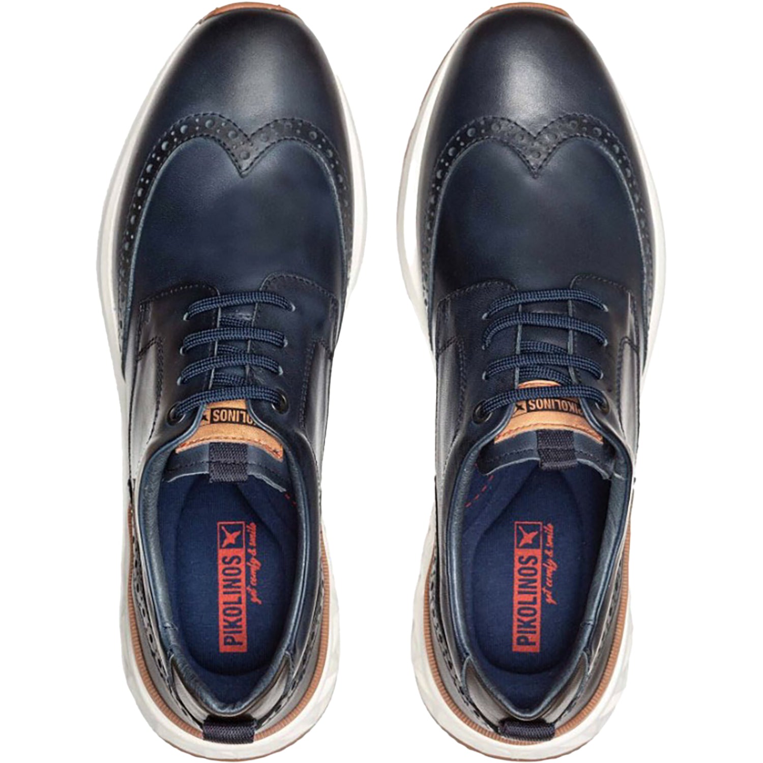 Mens Pikolinos Men's Pikolinos Aranda M8R-4019C1 Blue Leather Blue Leather