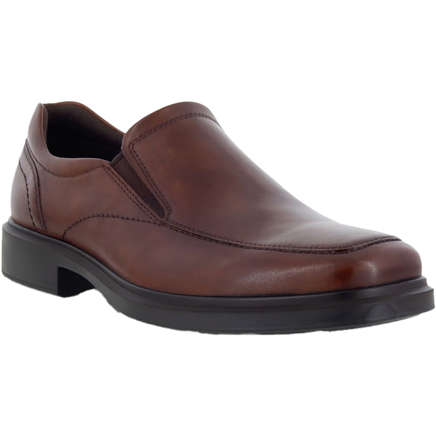 Mens Ecco Men's Ecco Helsinki 2.0 Apron Toe Slip-On Cognac Leather Cognac