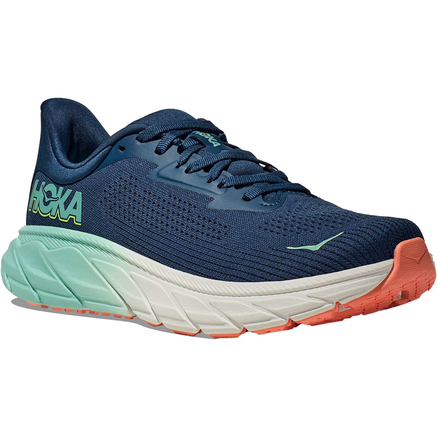 Womens Hoka one one Women's Hoka Arahi 7 Midnight/Seafoam Mesh Midnight/Seafoam Mesh