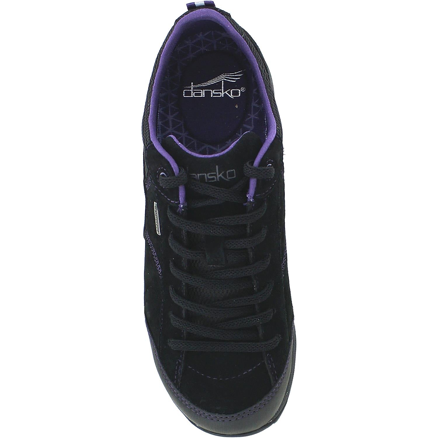 Womens Dansko Women's Dansko Paisley - Waterproof Black Suede Black Suede