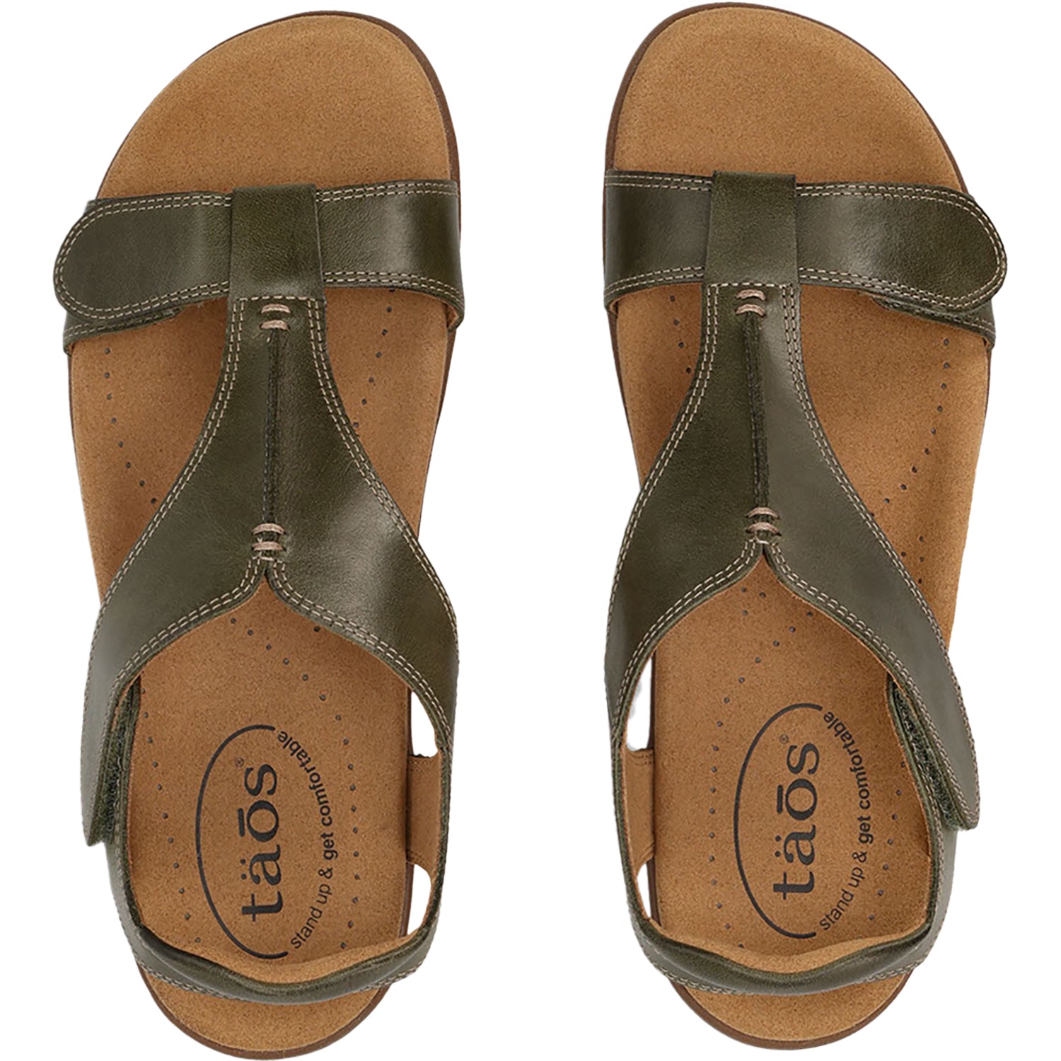 Womens Taos Women's Taos The Show Olive Leather Olive Leather