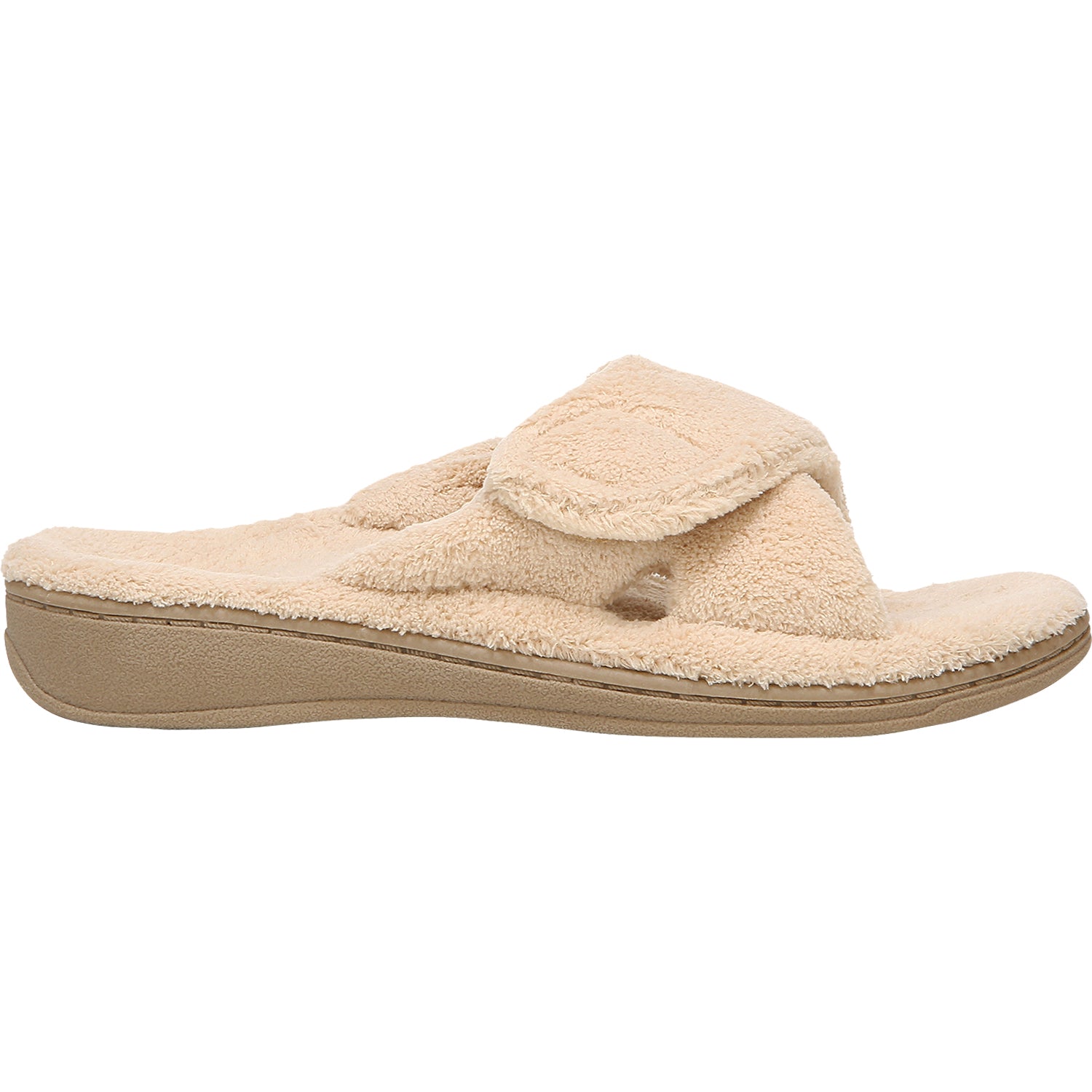 Womens Vionic Women's Vionic Relax Slippers Tan Terrycloth Tan Terrycloth