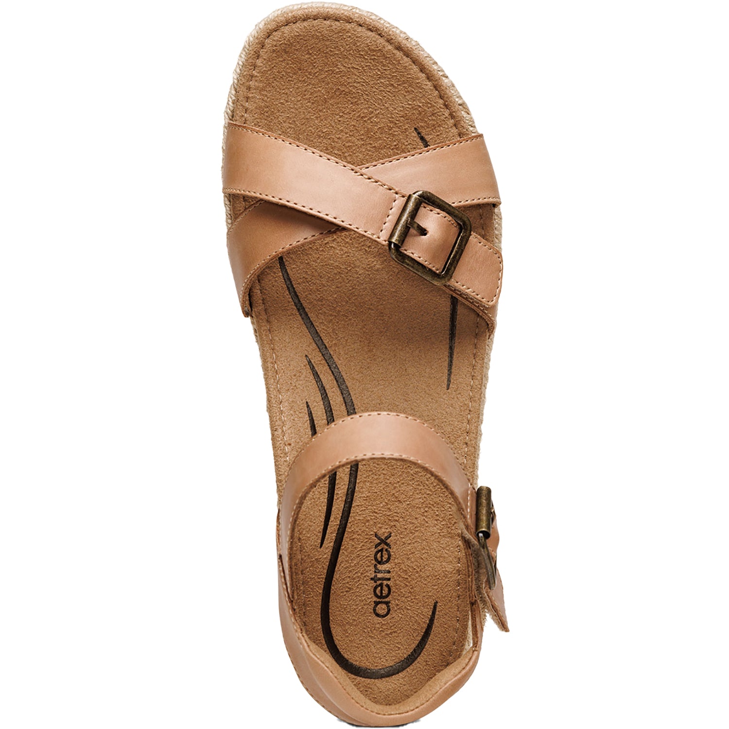 Womens Aetrex Women's Aetrex Paula Camel Leather Aetrex Paula Camel Leather