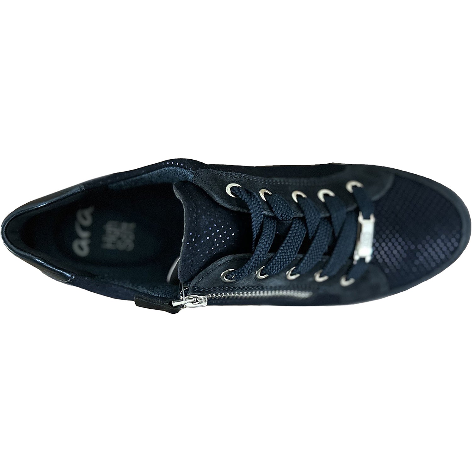 Womens Ara shoes Women's Ara Oleanna Midnight Blue Puntikid Suede Midnight Blue Puntikid Suede
