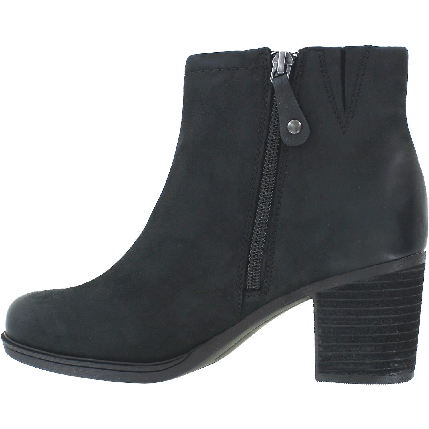 Womens Rockport Women's Rockport Cobb Hill Natashya Bootie Black Nubuck Black Nubuck