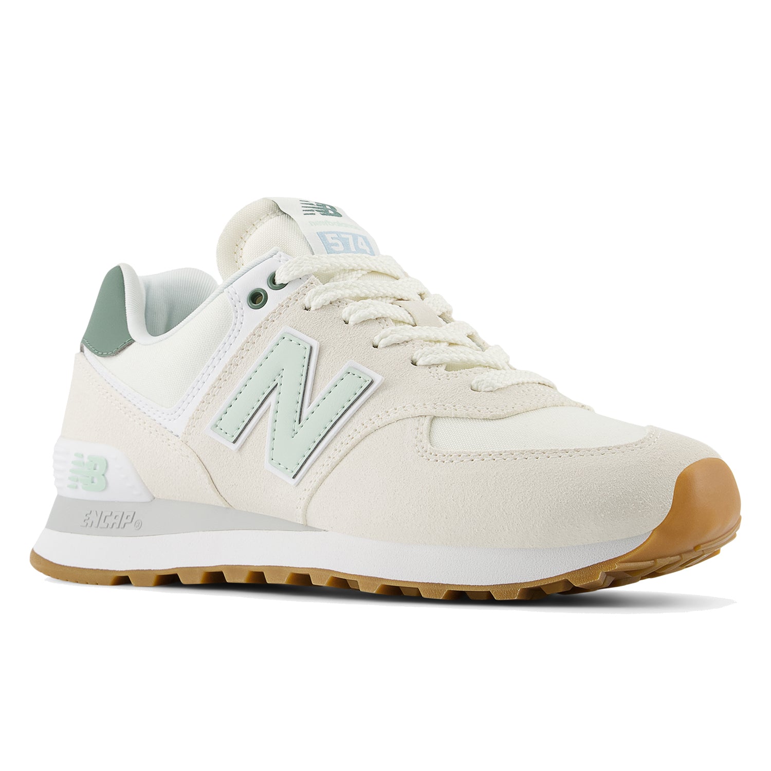Womens New balance Women's New Balance WL574CGR Sea Salt/New Spruce Sea Salt/New Spruce
