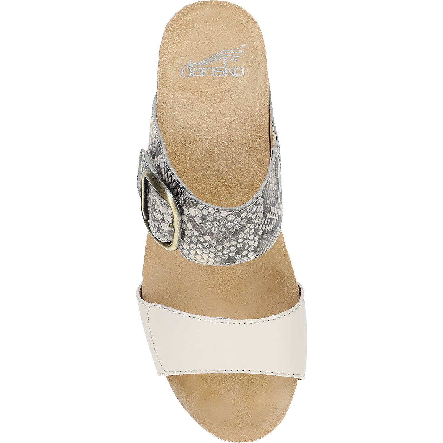 Womens Dansko Women's Dansko Shannon Snake/Ivory Leather Snake/Ivory Leather