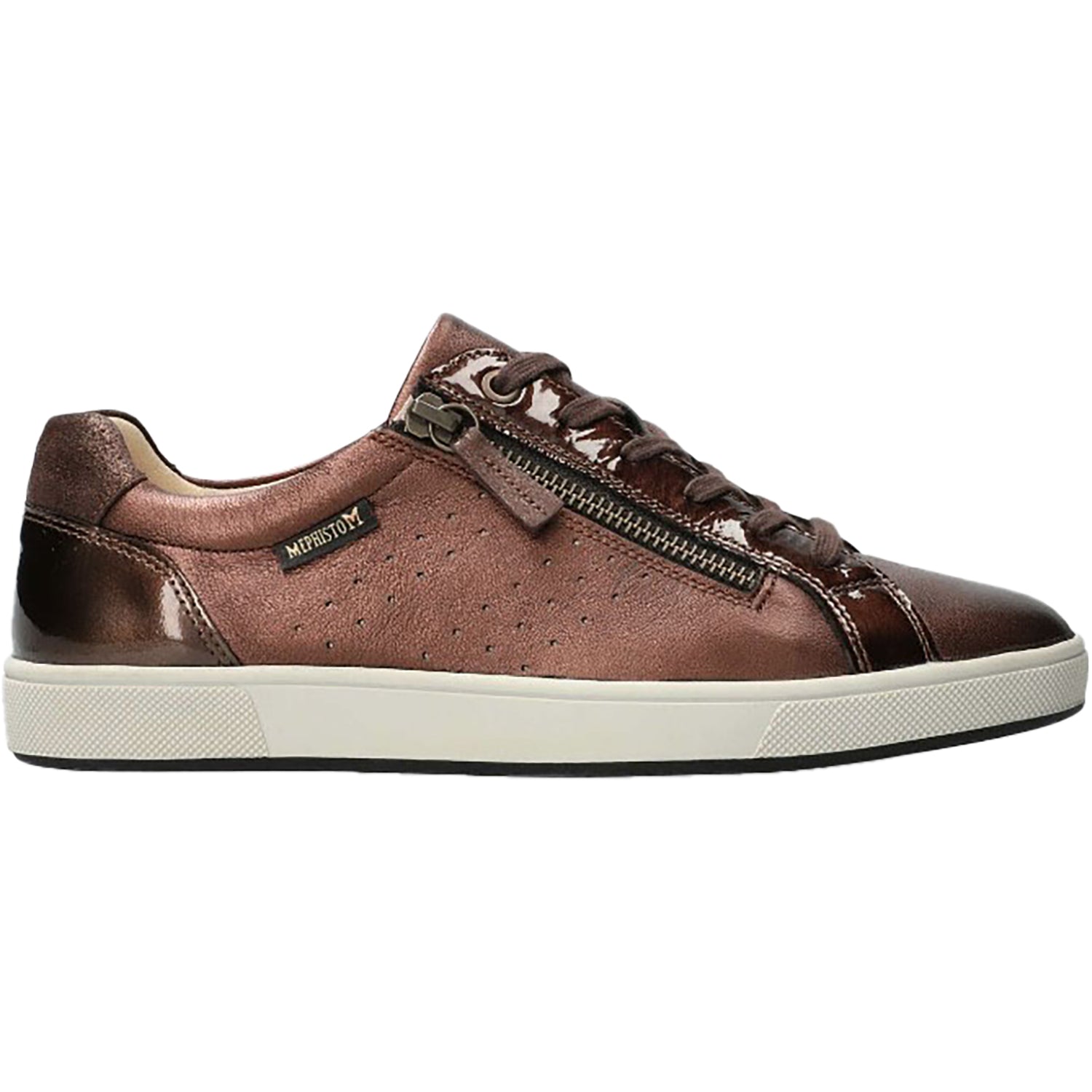 Womens Mephisto Women's Mephisto Nikita 1 Bronze Charm Grained Leather Bronze Charm Grained Leather