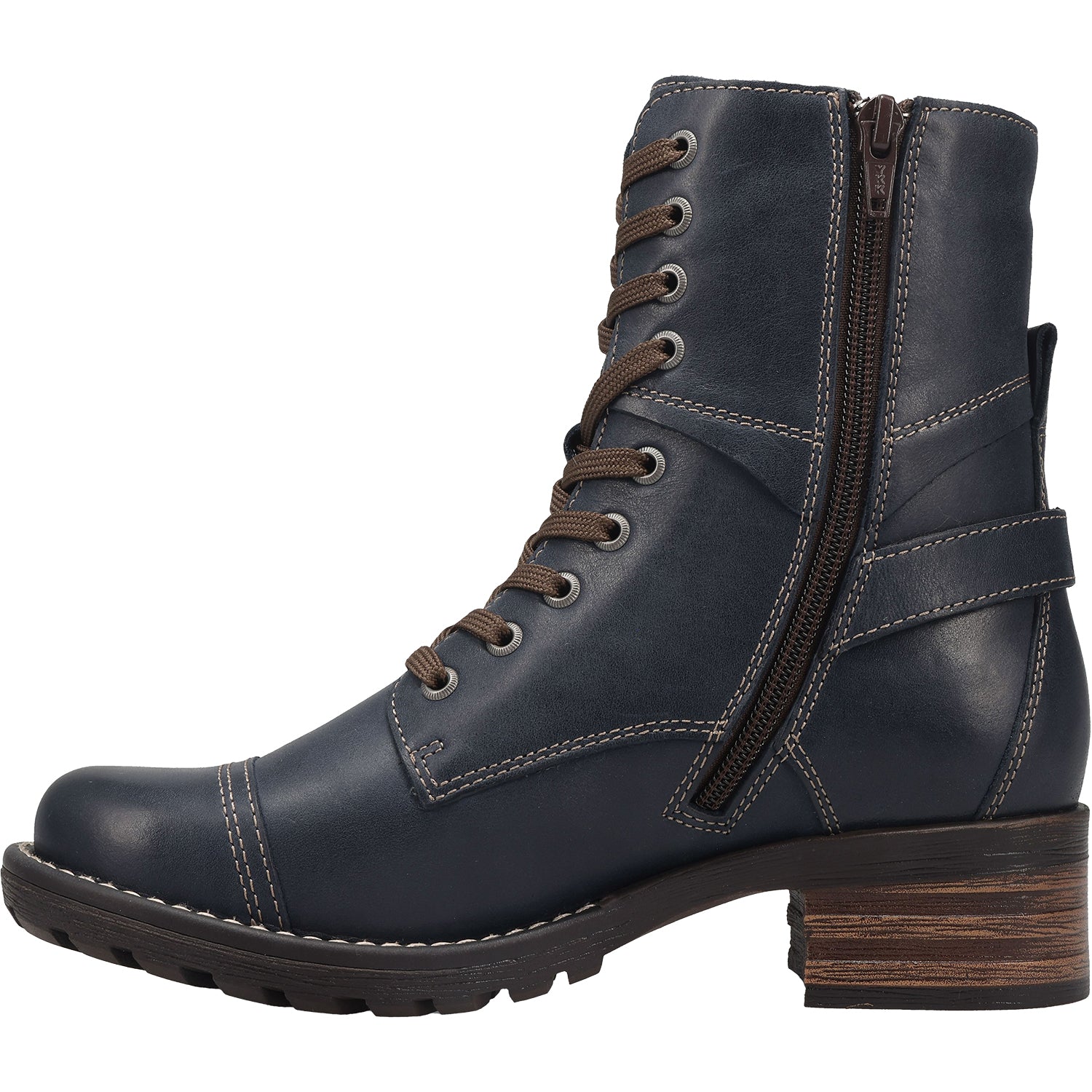 Womens Taos Women's Taos Crave Dark Blue Leather Dark Blue