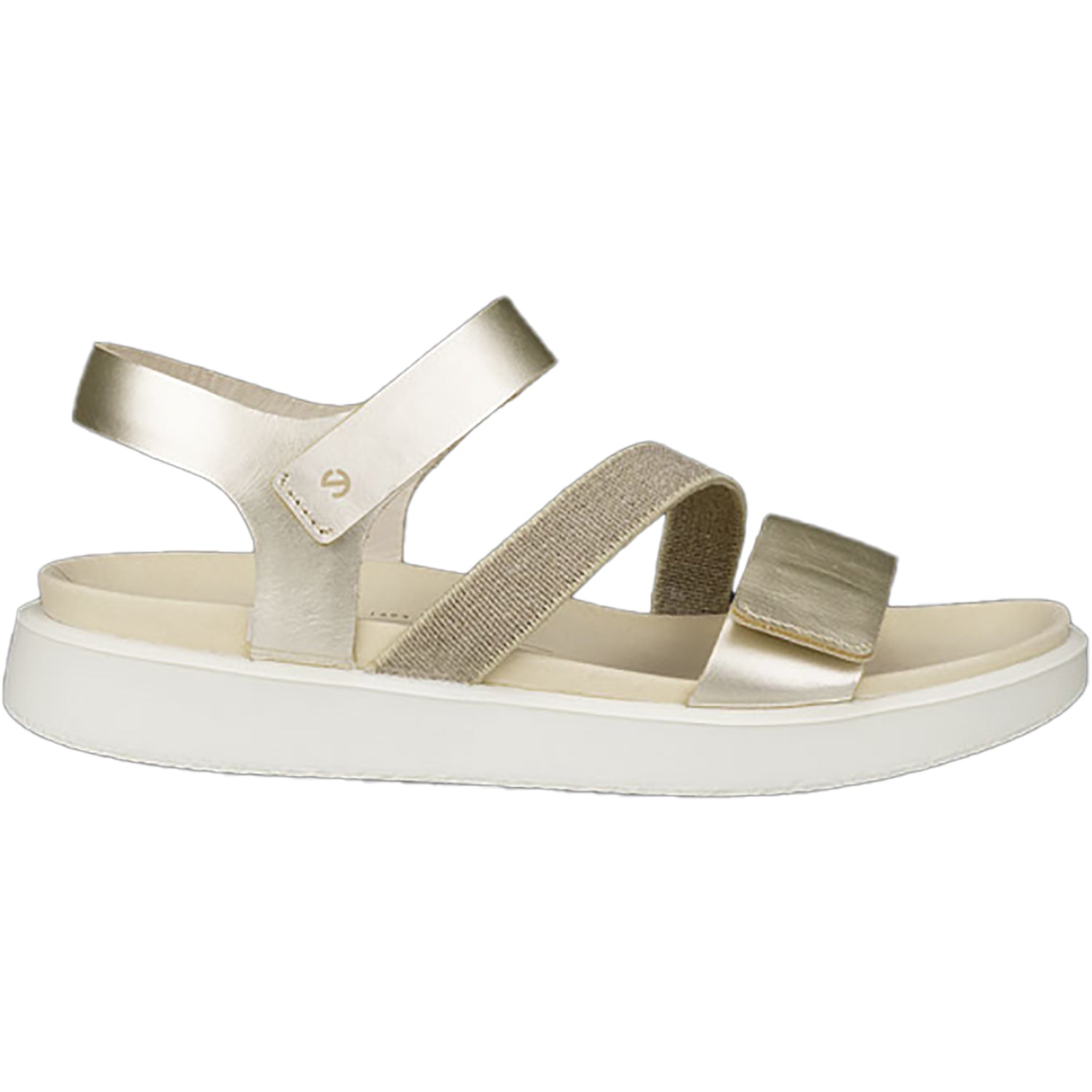 Womens Ecco Women's Ecco Flowt Pure White Gold Pure White Gold