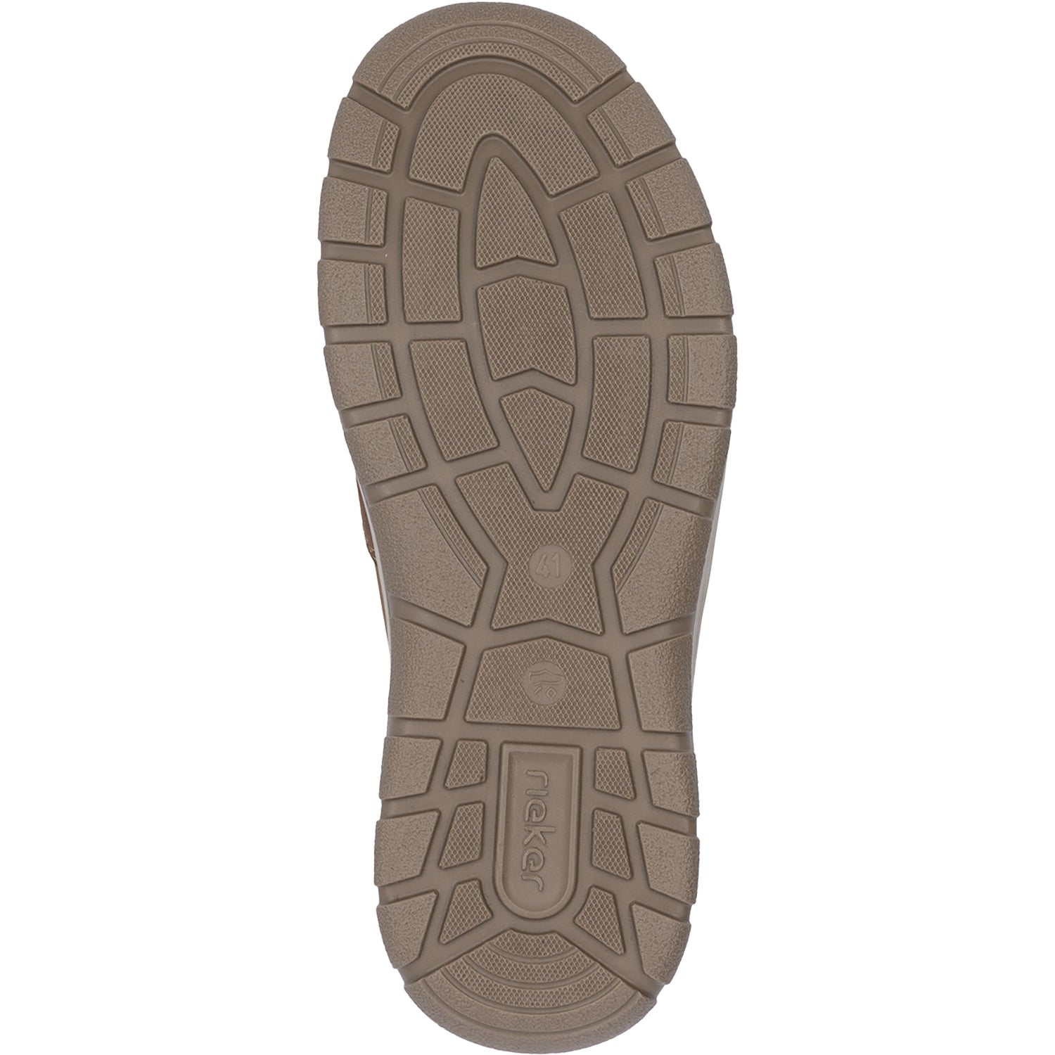 Mens Rieker Men's Rieker 03655-24 Hands-Free Slip-On Brown Leather Brown Leather