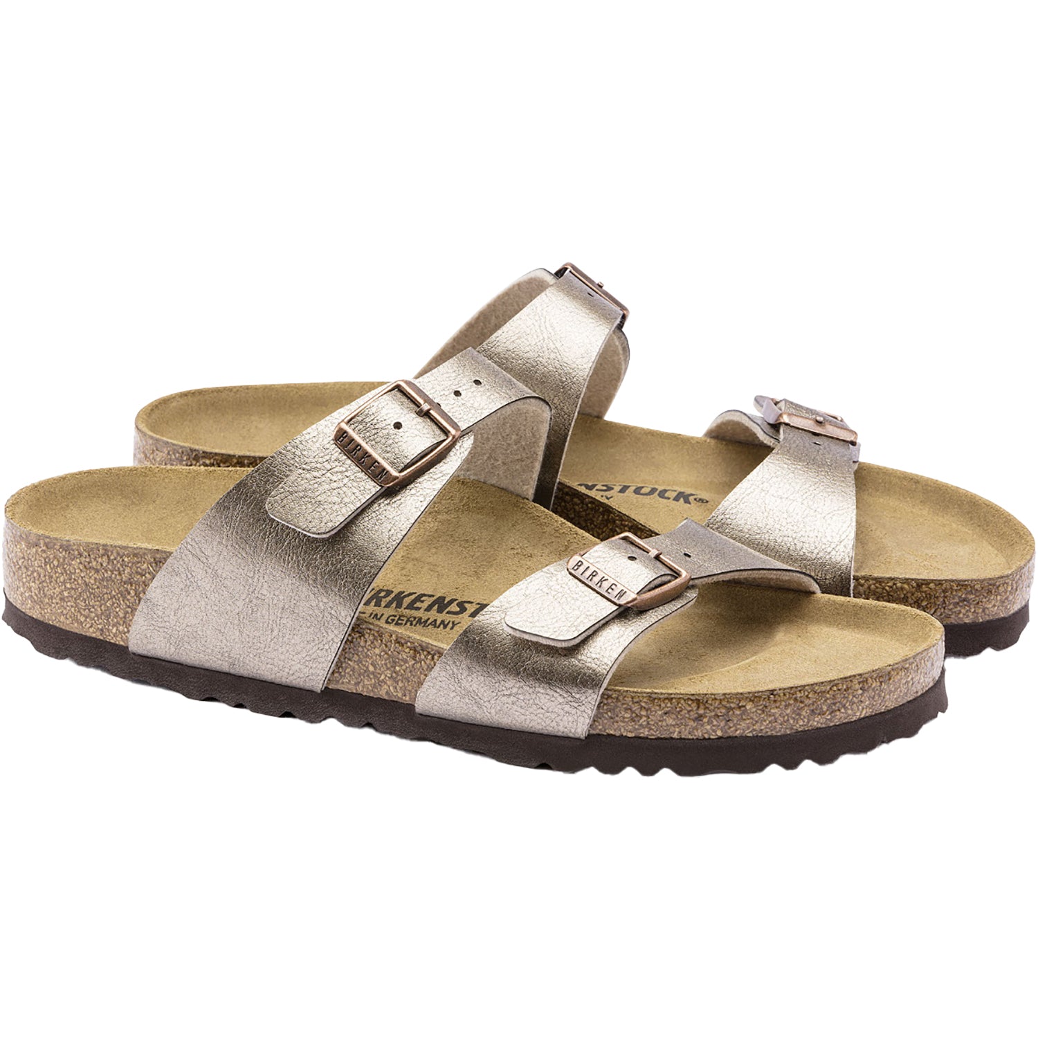 Womens Birkenstock Women's Birkenstock Sydney Graceful Taupe Birko-Flor Graceful Taupe Birko-Flor