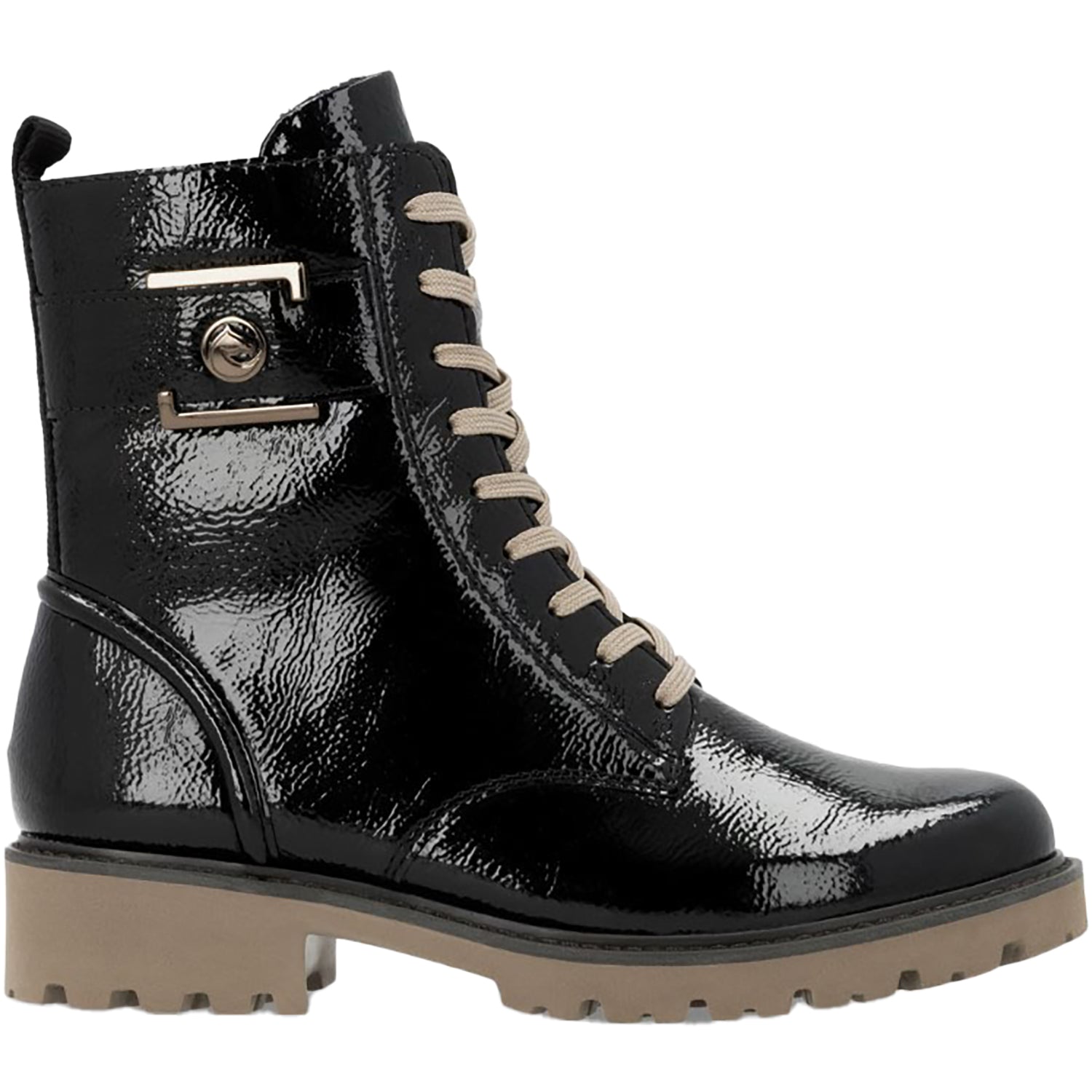 Womens Remonte Women's Remonte D8663-00 Black Crashlack Patent Leather Black Crashlack Patent Leather