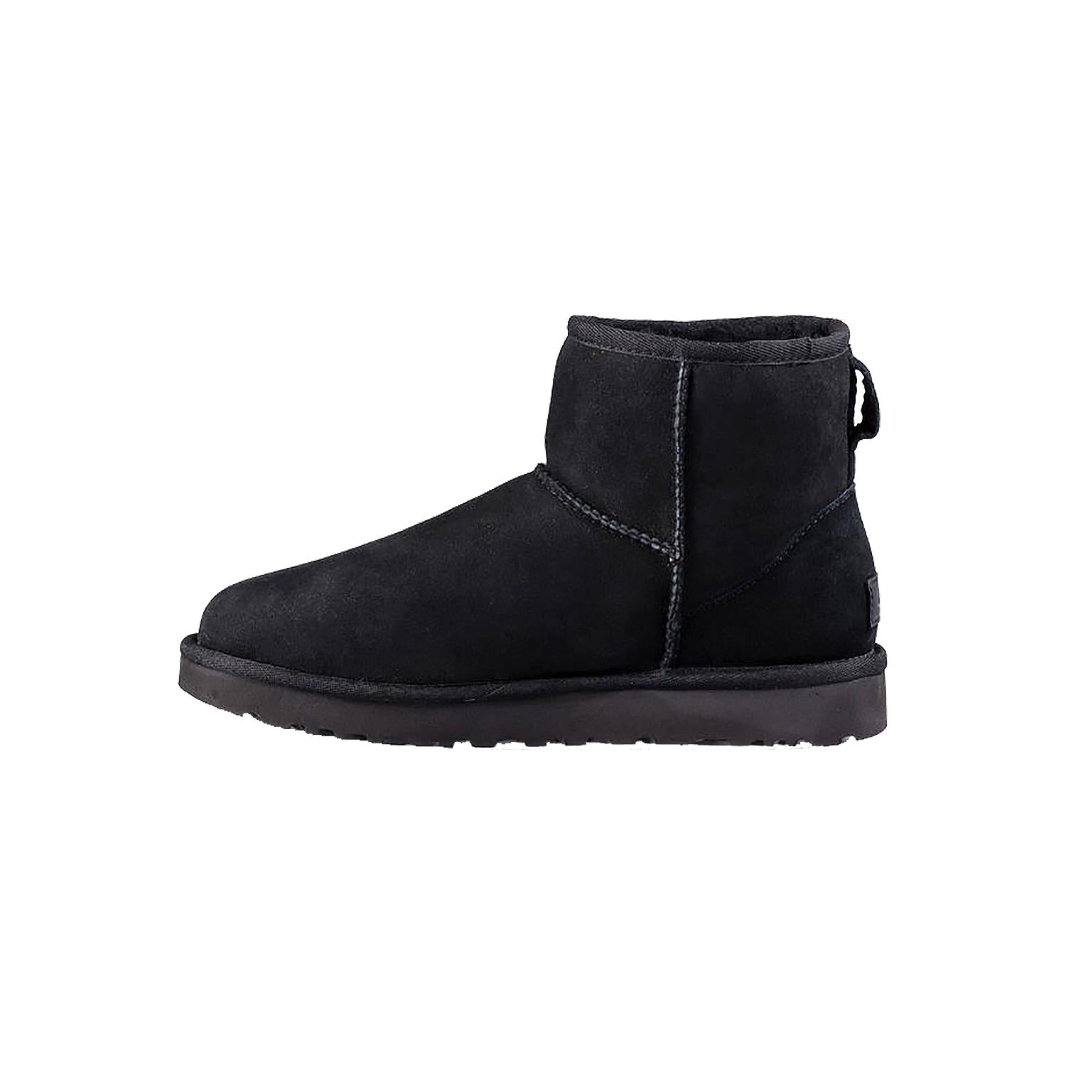 Womens Ugg Women's UGG Classic Mini II Black Sheepskin Black Sheepskin