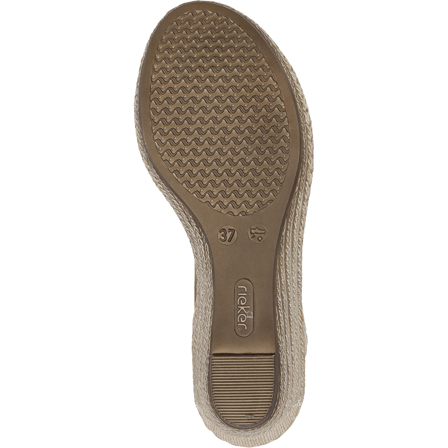 Womens Rieker Women's Rieker 624H6-93 Fanni H6 Muschel Stripe Metallic Synthetic Muschel Stripe Metallic Synthetic