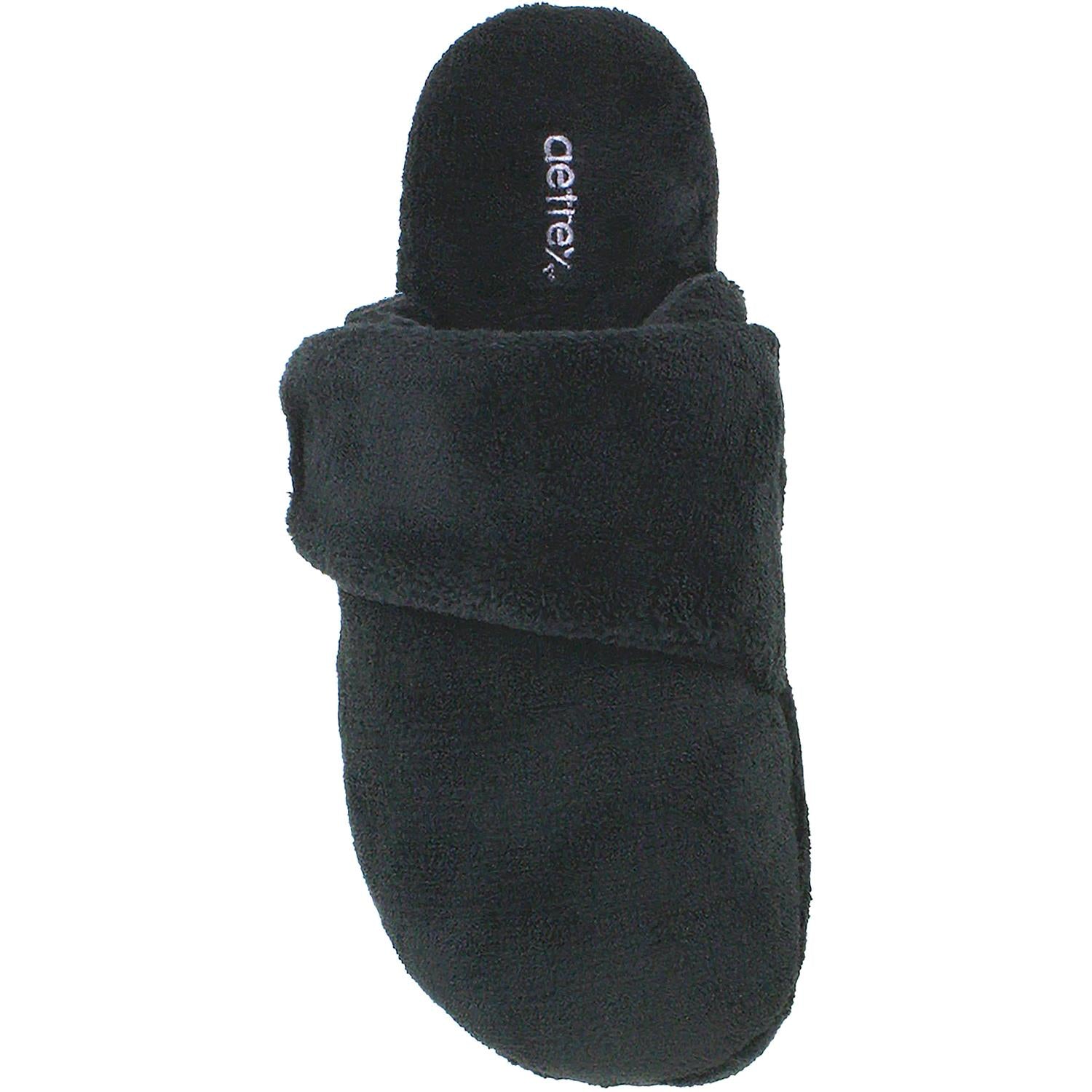 Womens Aetrex Women's Aetrex Mandy Black Terrycloth Black Terrycloth