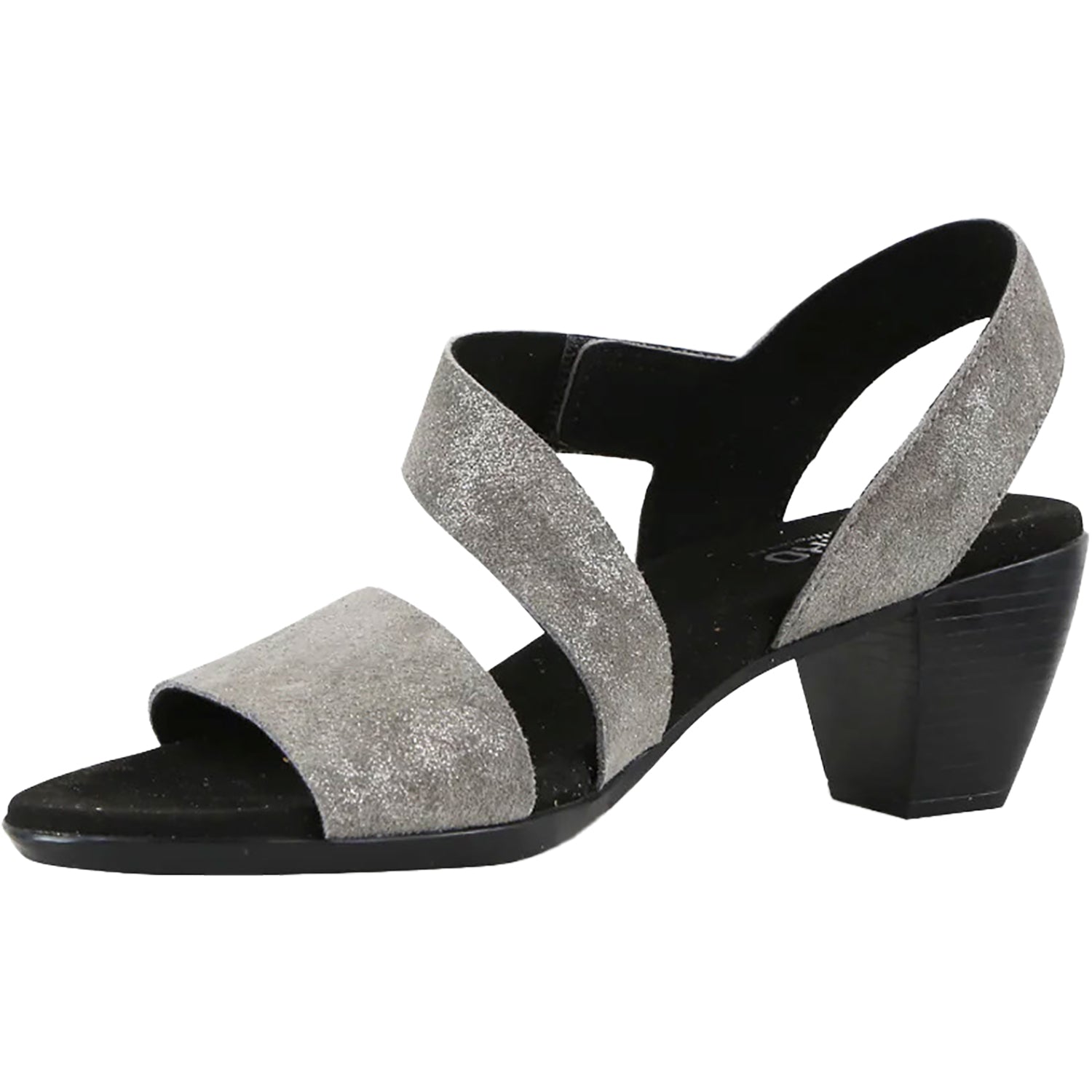 Womens Munro Women's Munro Lucia Gunmetal Metallic Suede Gunmetal Metallic Suede