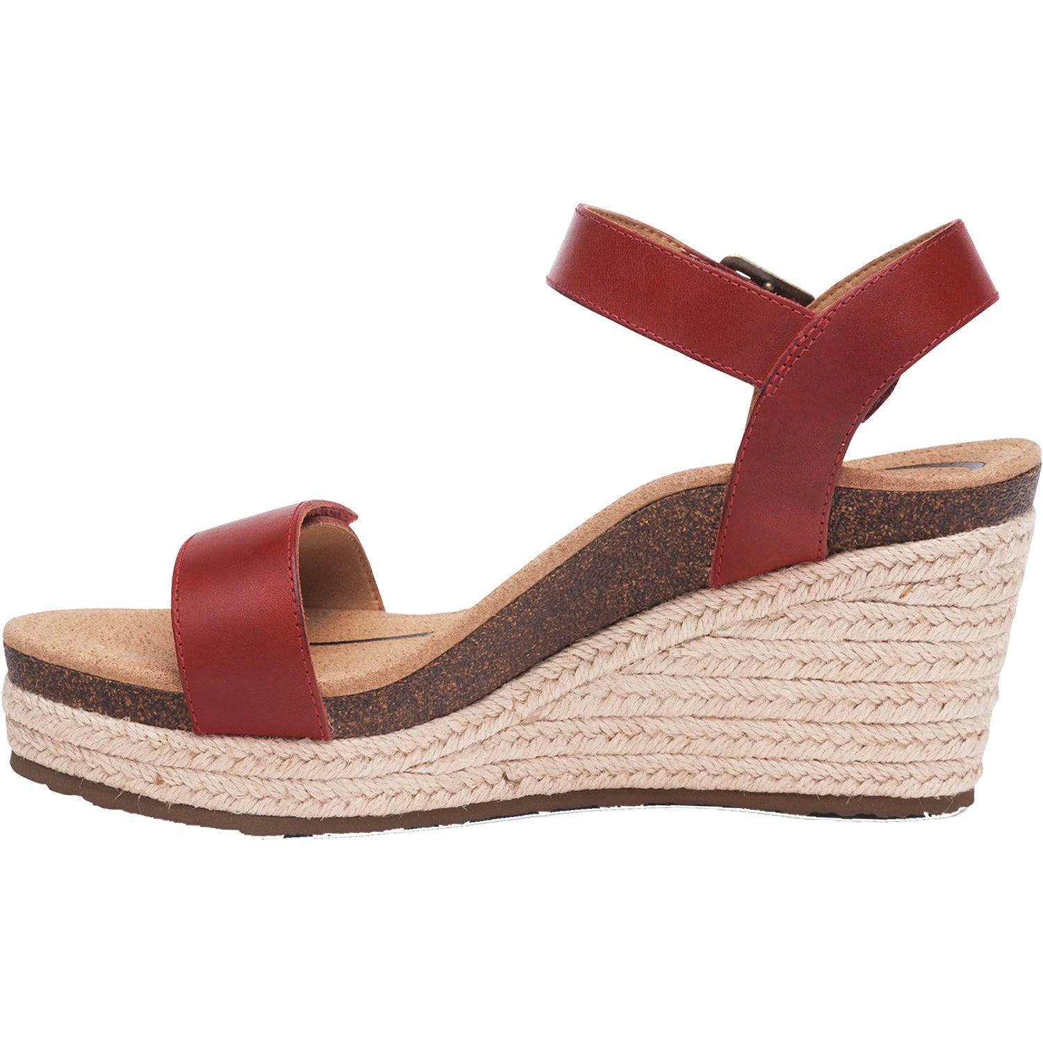 Womens Aetrex Women's Aetrex Sydney Red Leather Red Leather