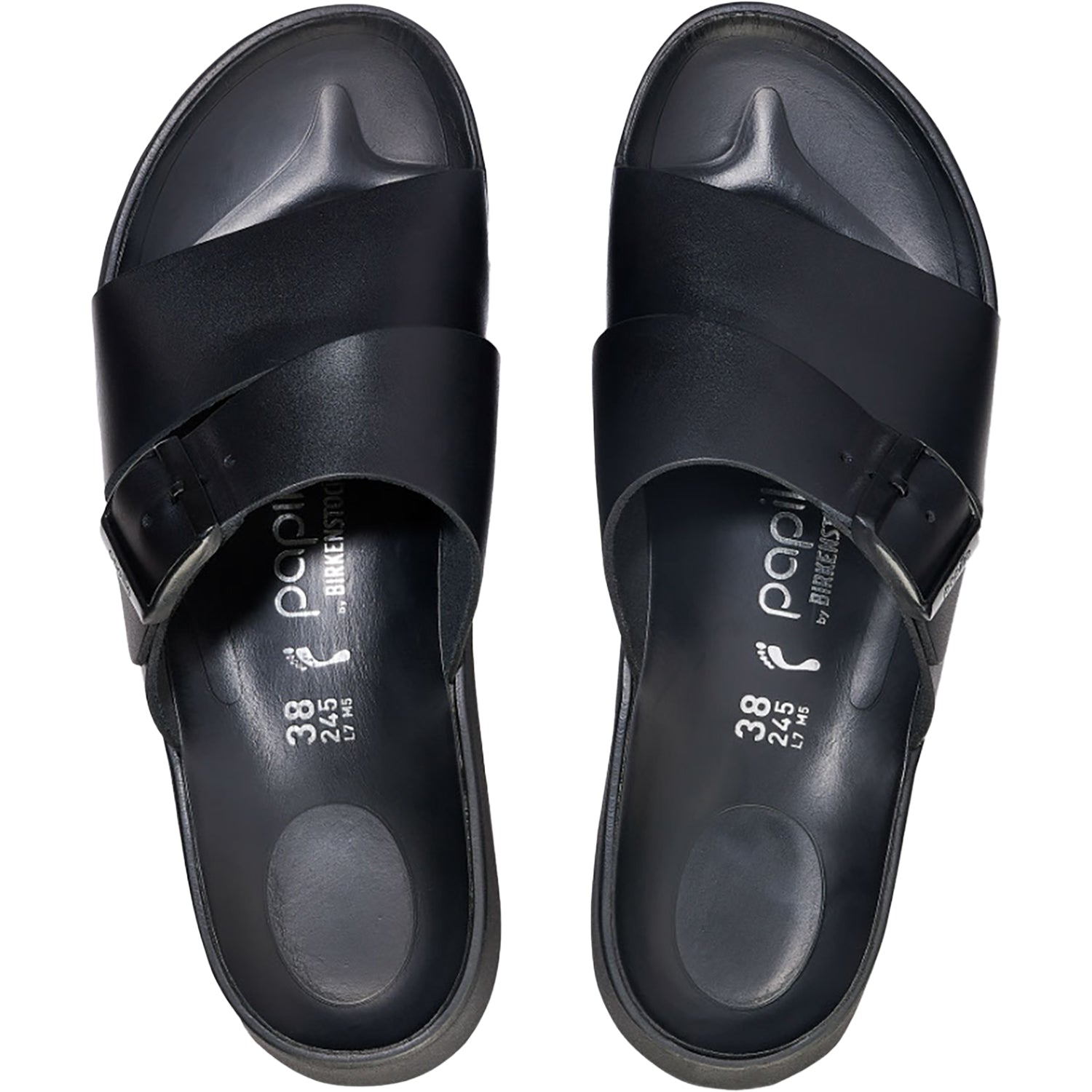 Womens Birkenstock Women's Birkenstock Papillio Almina Black Leather Black Leather
