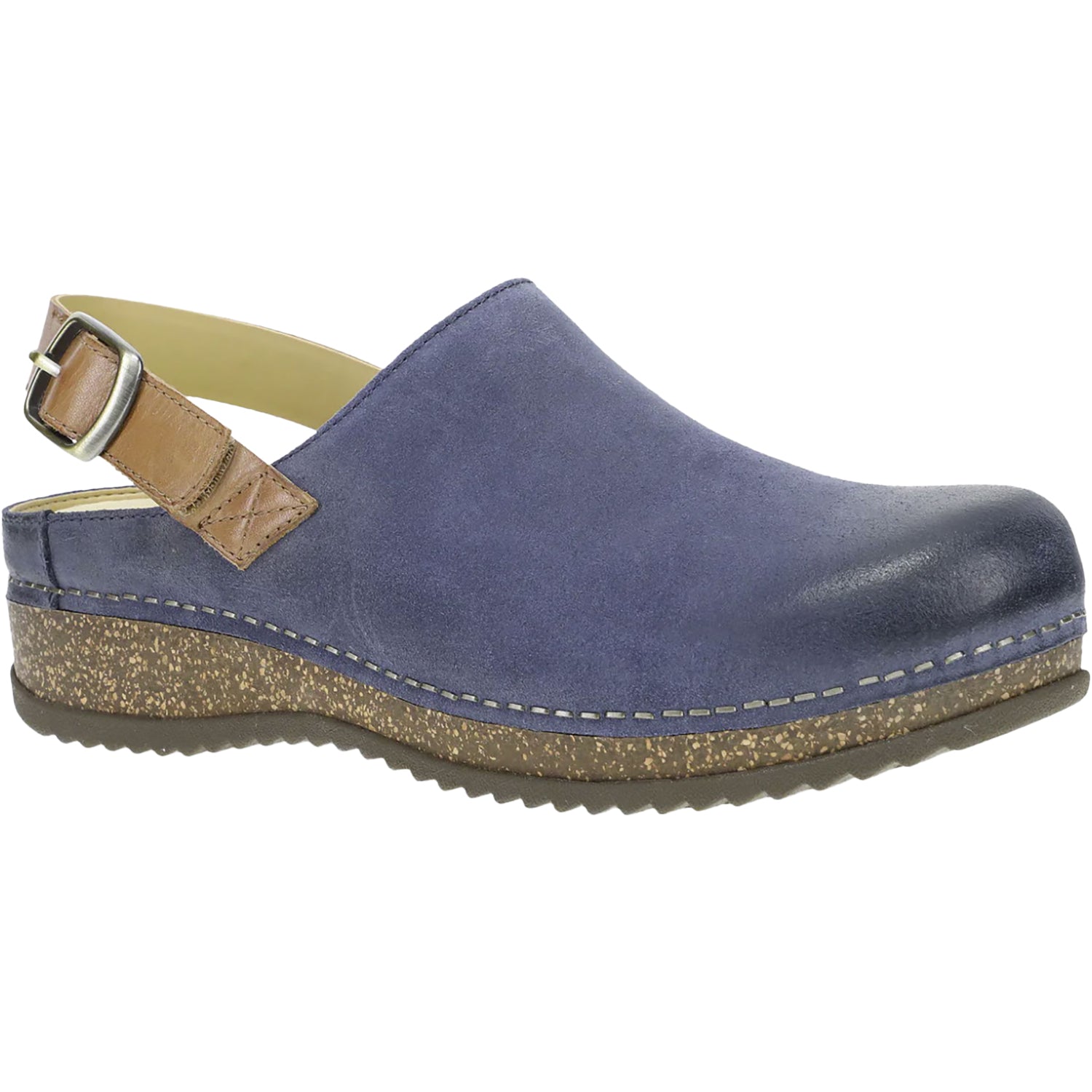 Womens Dansko Women's Dansko Merrin Blue Burnished Suede Blue Burnished Suede