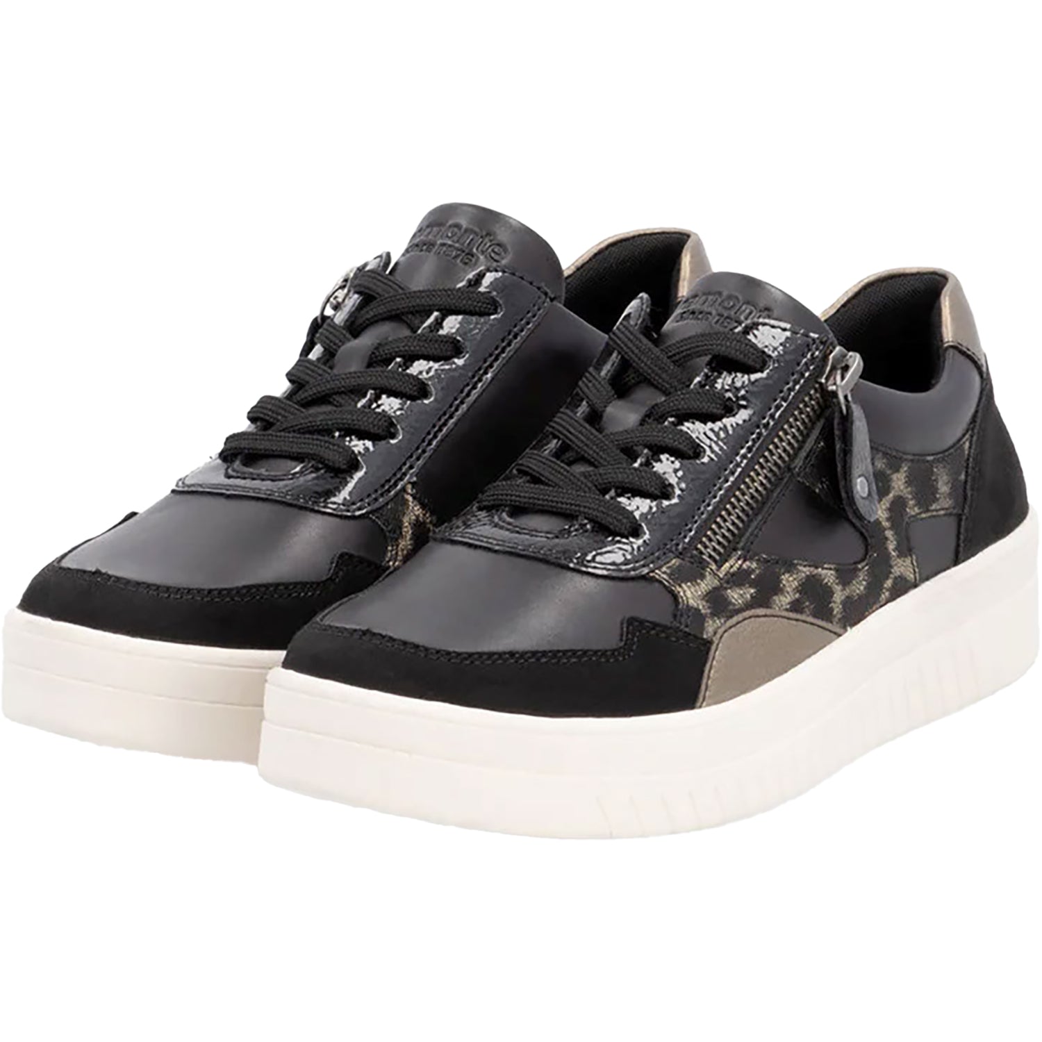 Womens Remonte Women's Remonte D0J04-03 Schwarz/Bronze Synthetic Schwarz/Bronze Synthetic