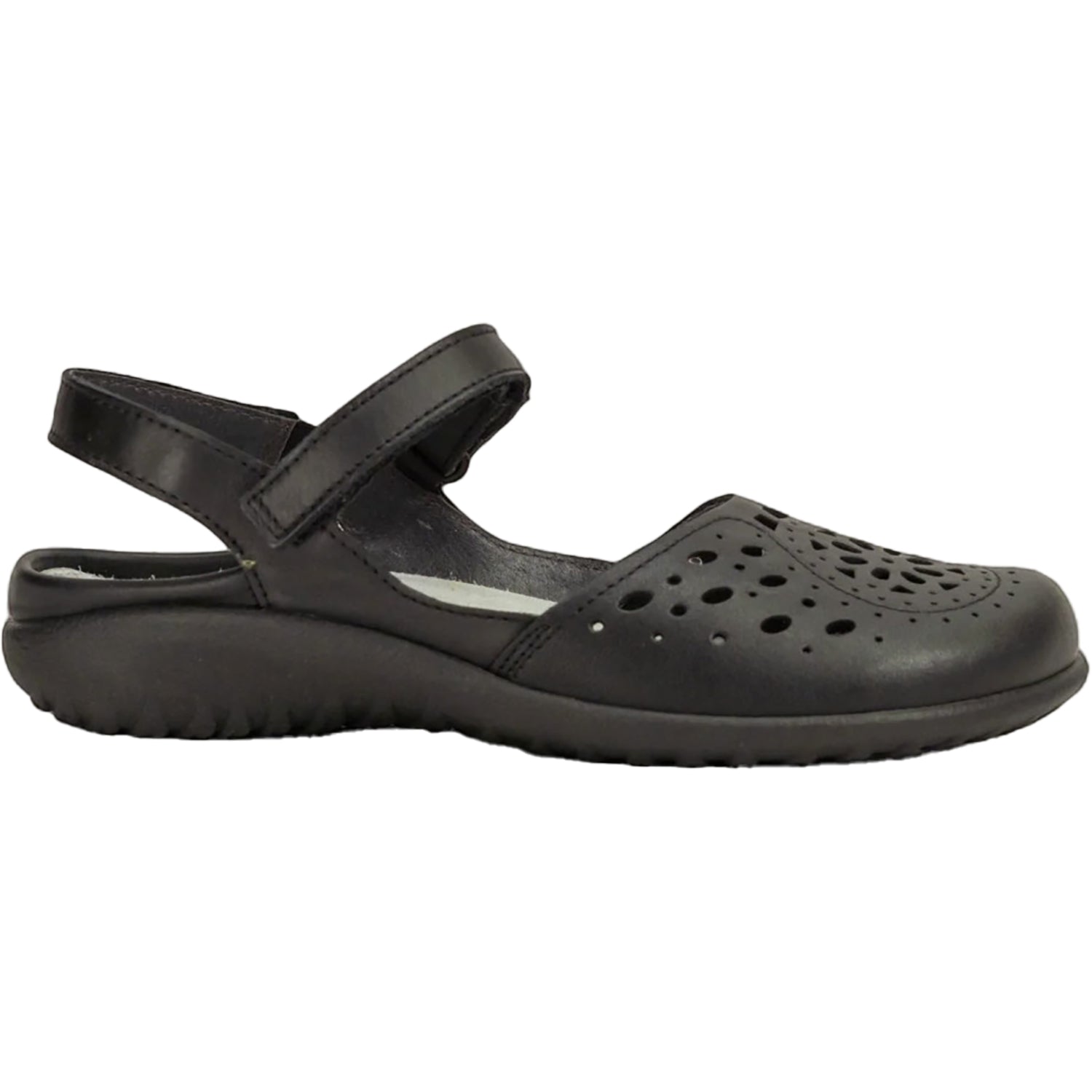 Womens Naot Women's Naot Arataki Black Raven Leather Black Raven Leather