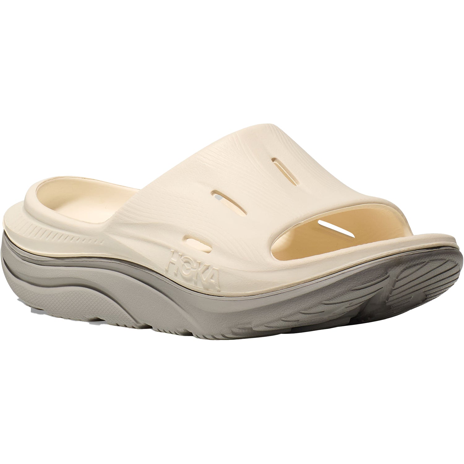 Unisex Hoka one one Unisex Hoka Ora Recovery Slide 3 Alabaster/Stardust EVA Alabaster/Stardust EVA