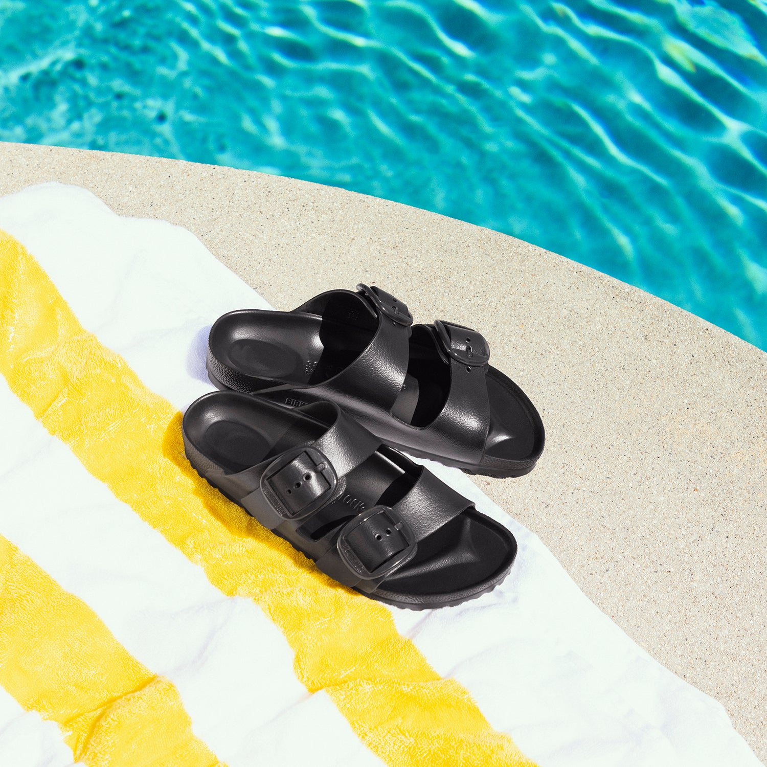 Womens Birkenstock Women's Birkenstock Eva Arizona Big Buckle Black Black