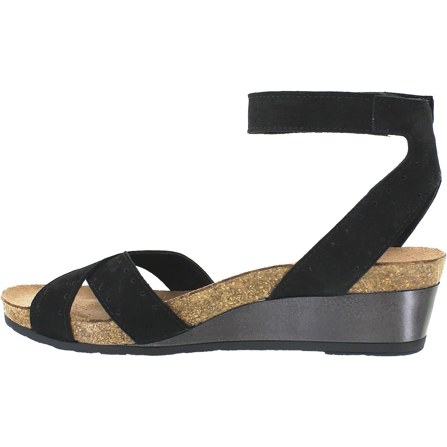 Womens Naot Women's Naot Wand Black Velvet Nubuck Black Velvet Nubuck
