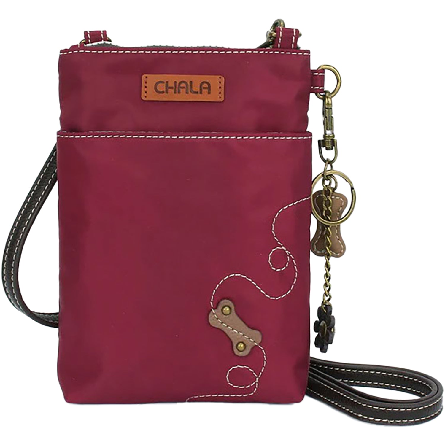 Chala Chala Corgi Cellphone Xbody Burgundy Synthetic Burgundy Synthetic